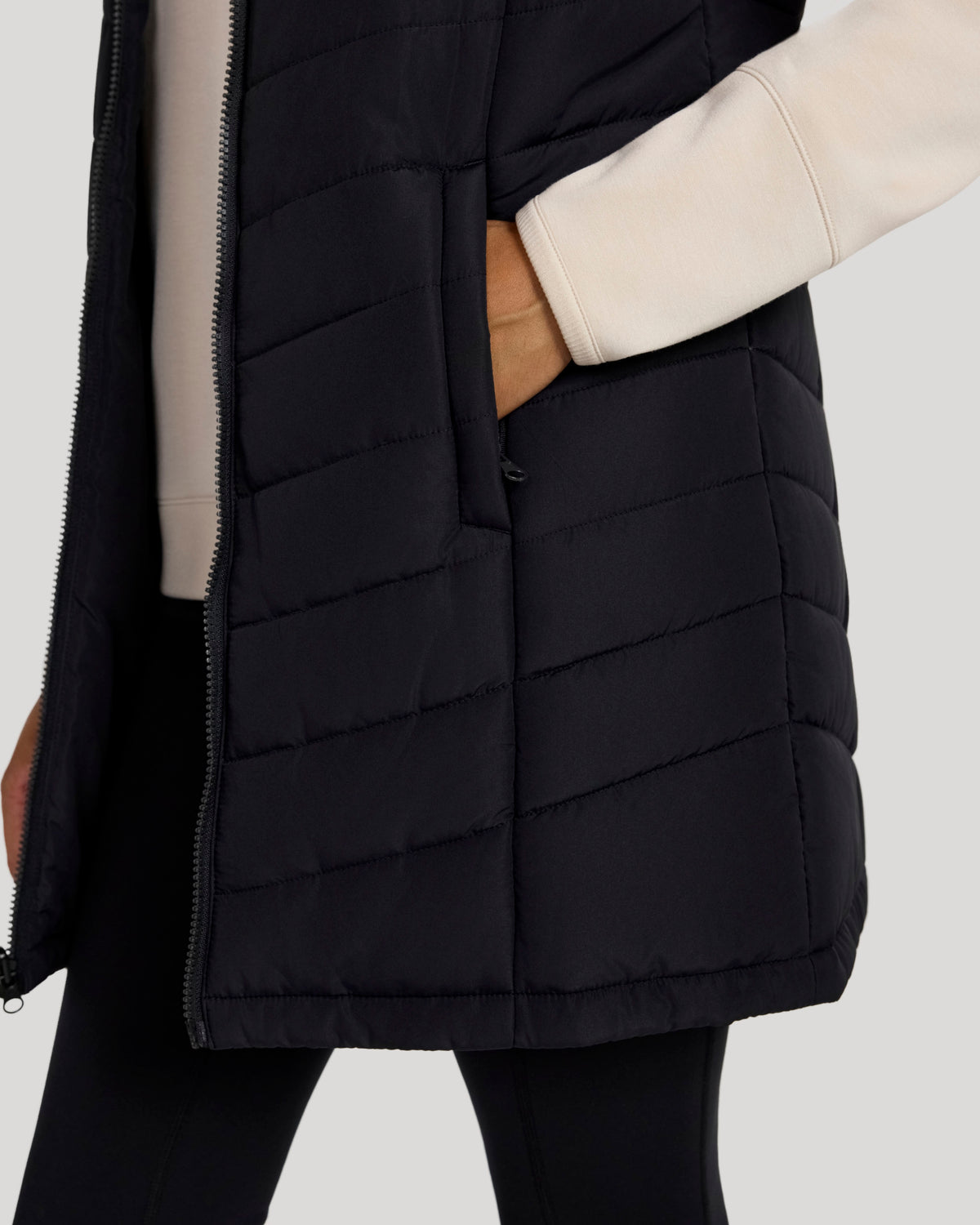The Travel 3-in-1 Filled Jacket - Black
