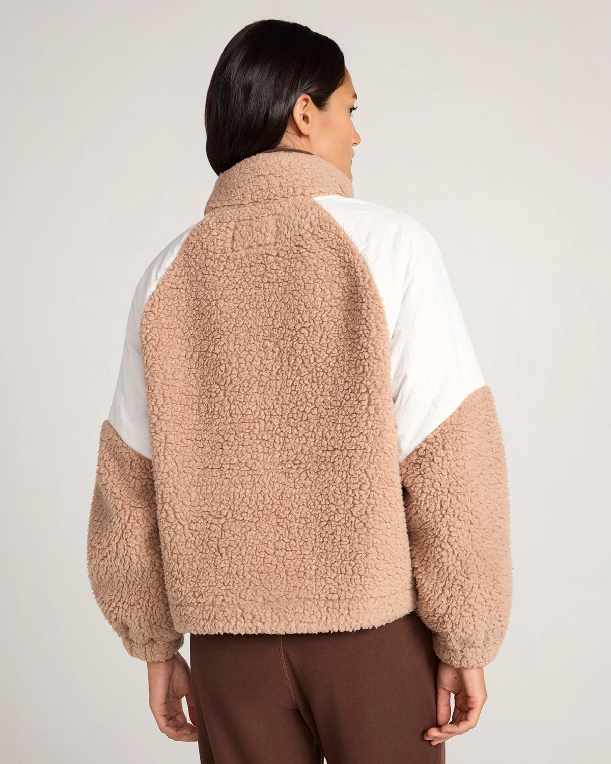 The Soft Luxe Berber Jacket - Warm Taupe