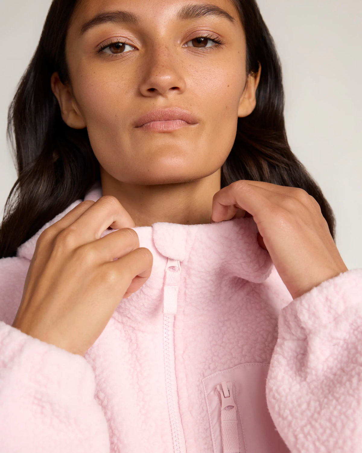 The Soft Luxe Hooded Berber Jacket - Tender Touch Pink