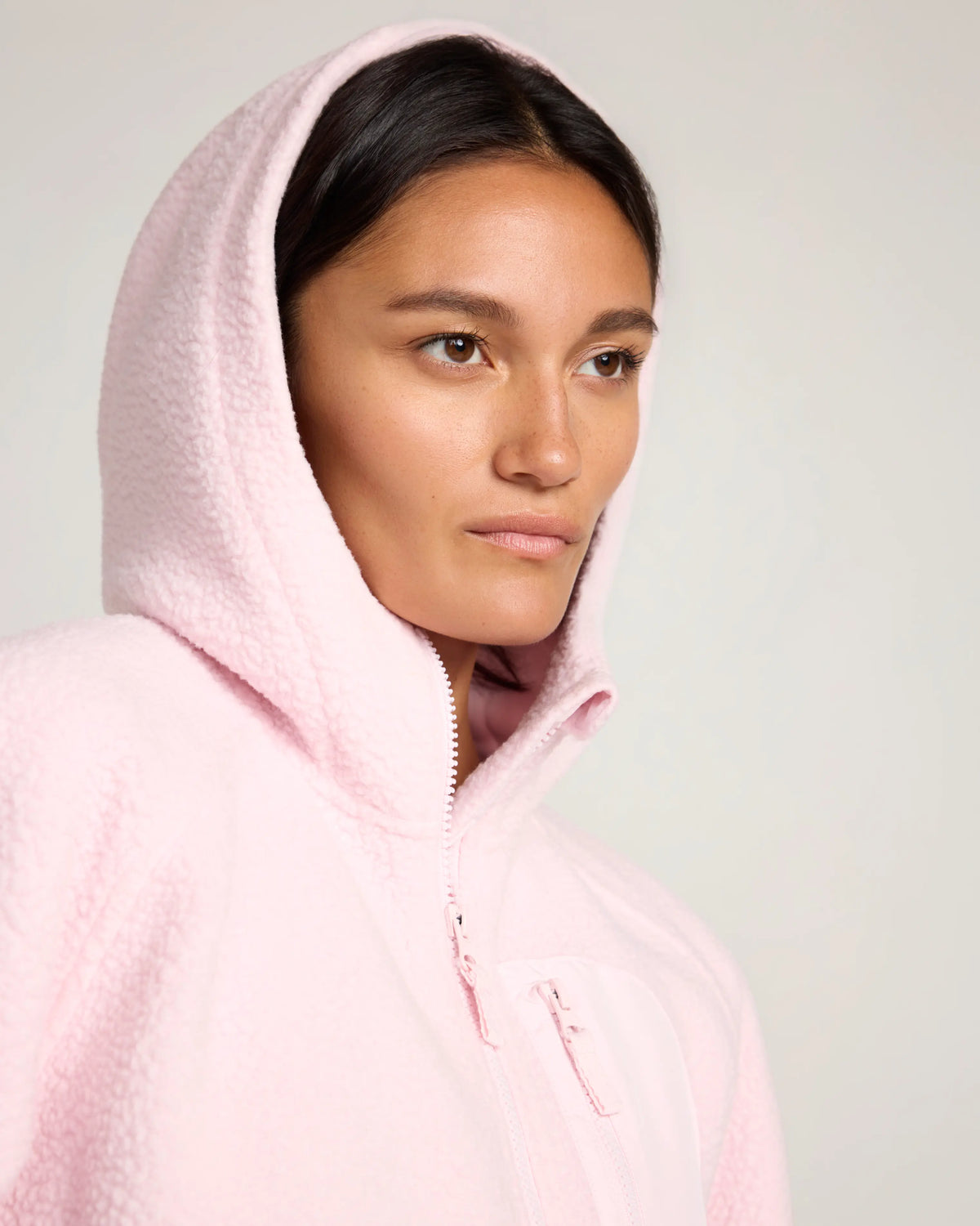 The Soft Luxe Hooded Berber Jacket - Tender Touch Pink