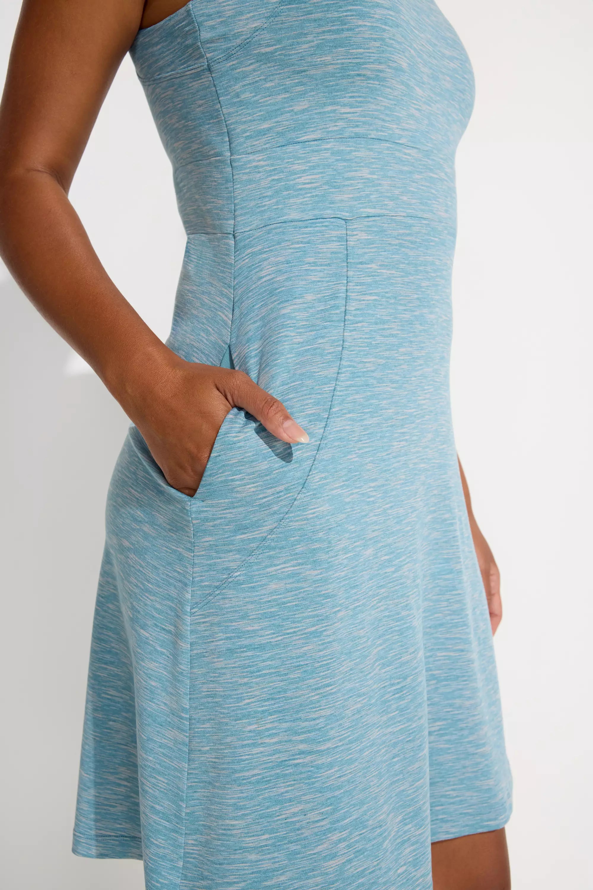 Women’s Peached Space Dye Dress - Arctic (Turquoise)