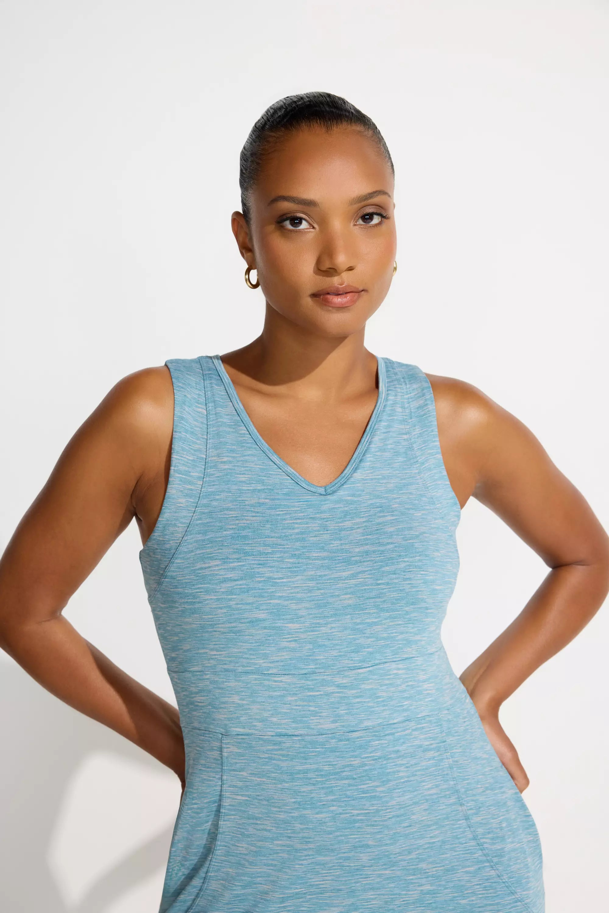 Women’s Peached Space Dye Dress - Arctic (Turquoise)