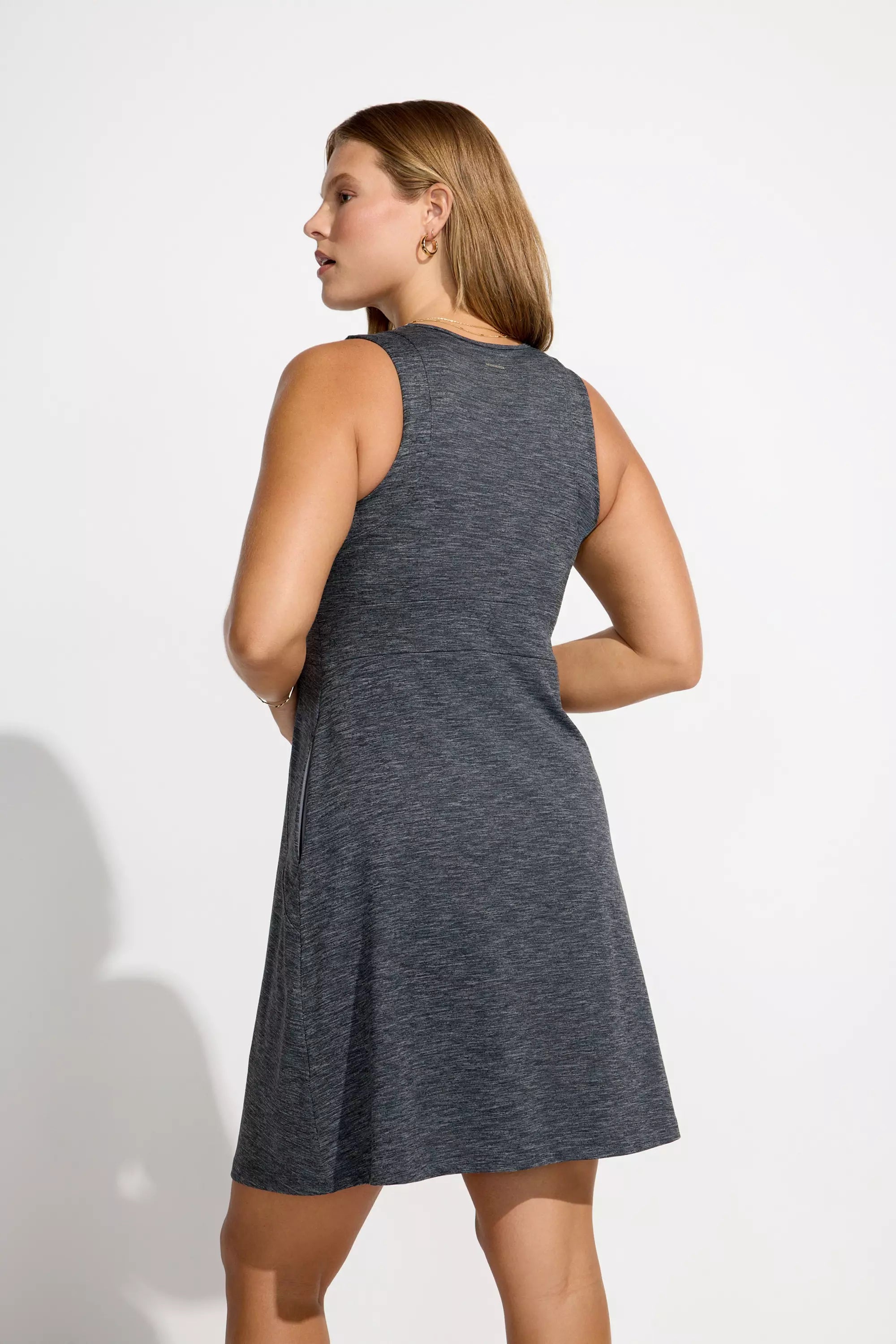 Women’s Peached Space Dye Dress - Quiet Shade (Charcoal)