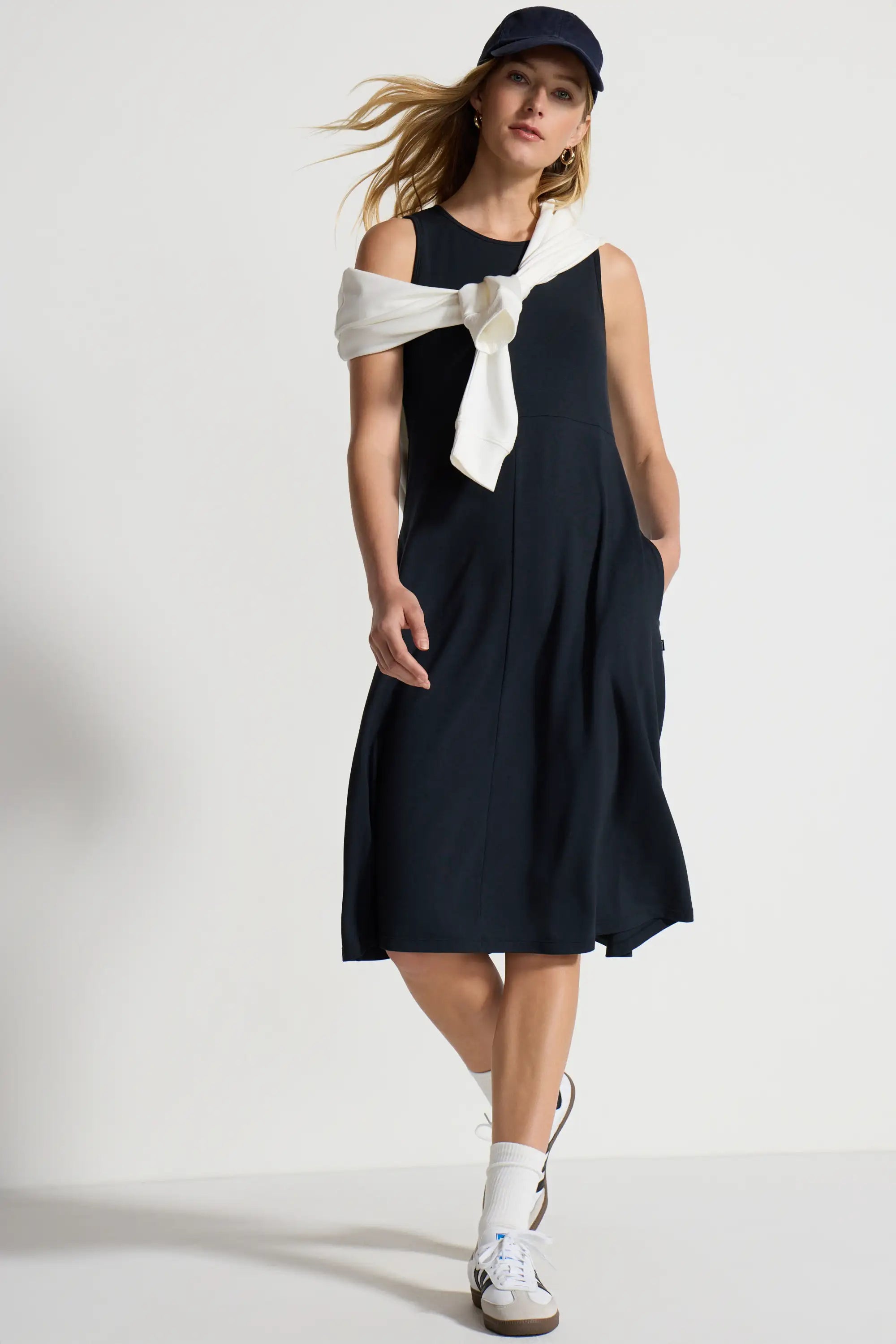 Women's Midi Dress - Black