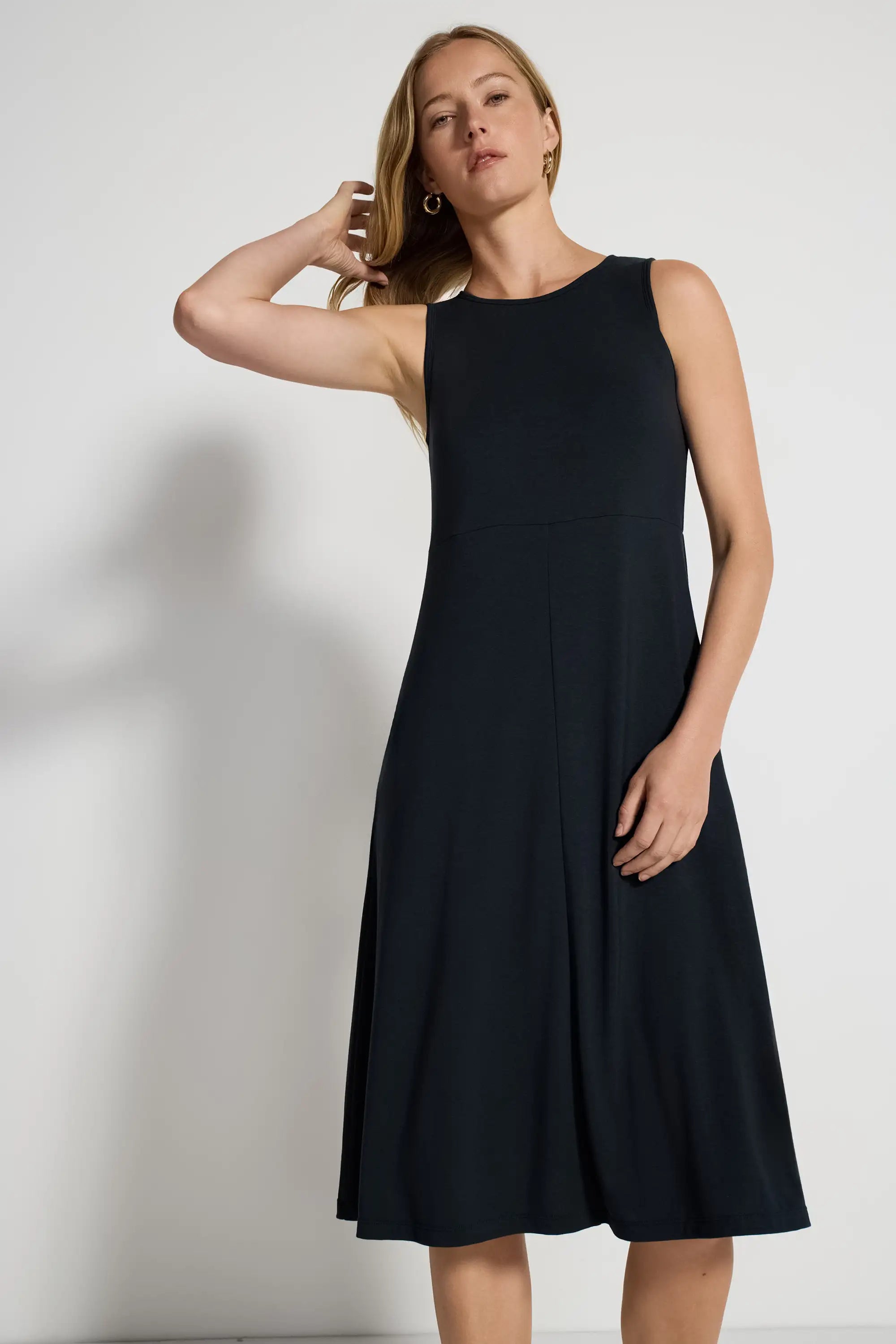 Women's Midi Dress - Black