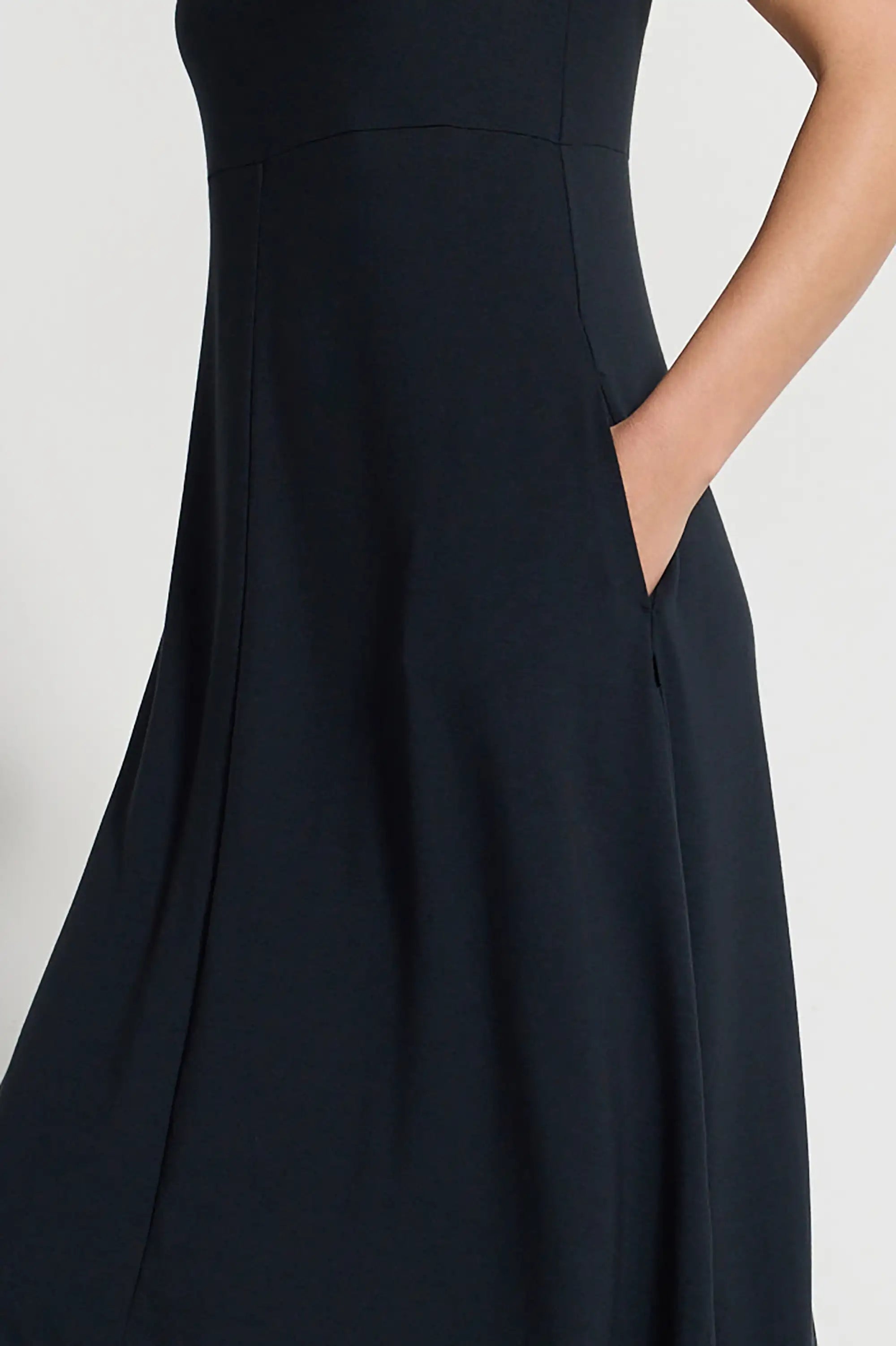 Women's Midi Dress - Black