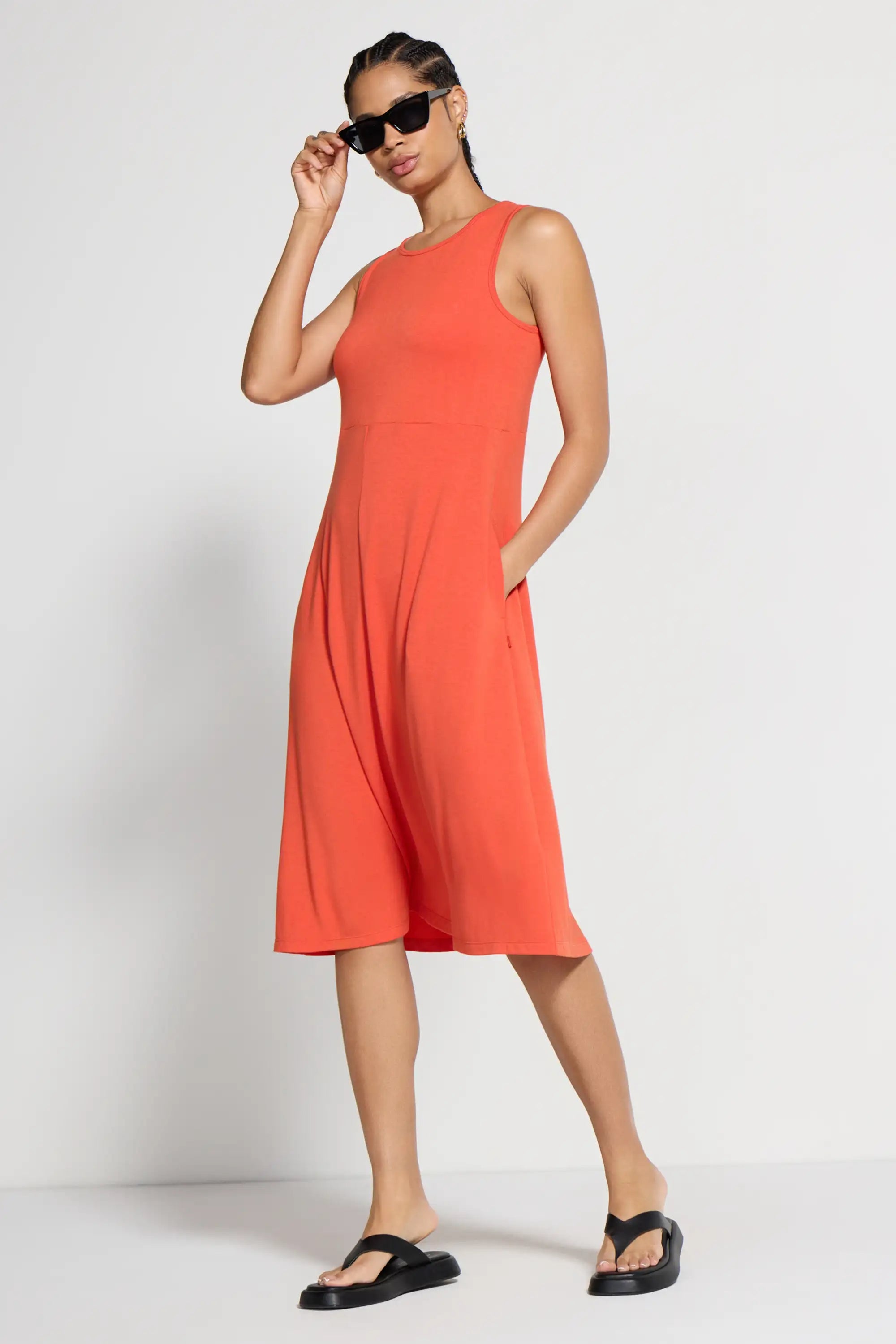 Women's Midi Dress - Summer Fig