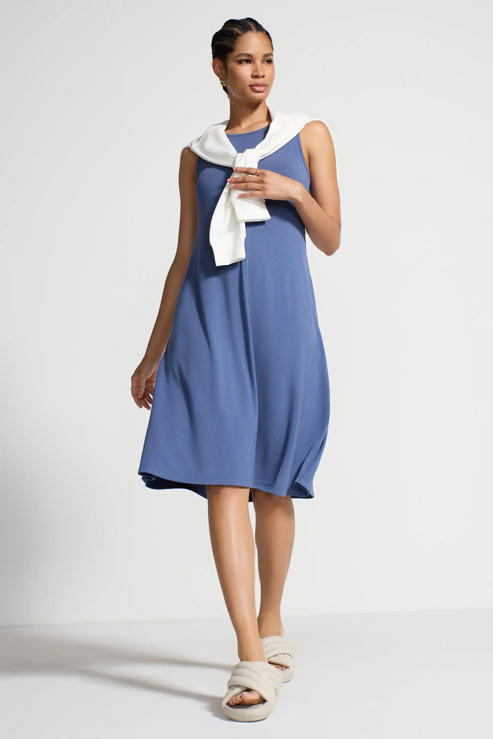 Women's Midi Dress - Vintage Indigo