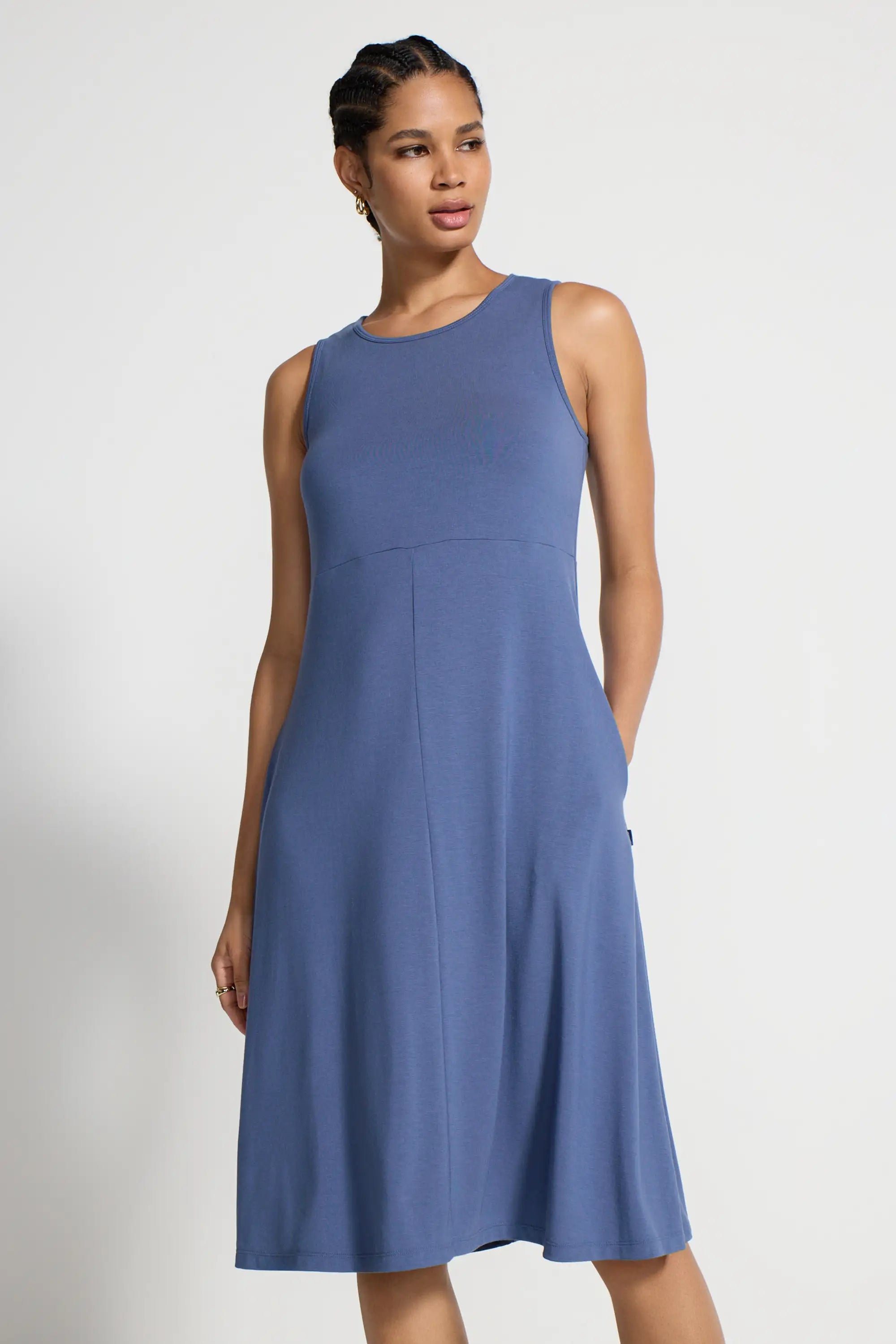 Women's Midi Dress - Vintage Indigo