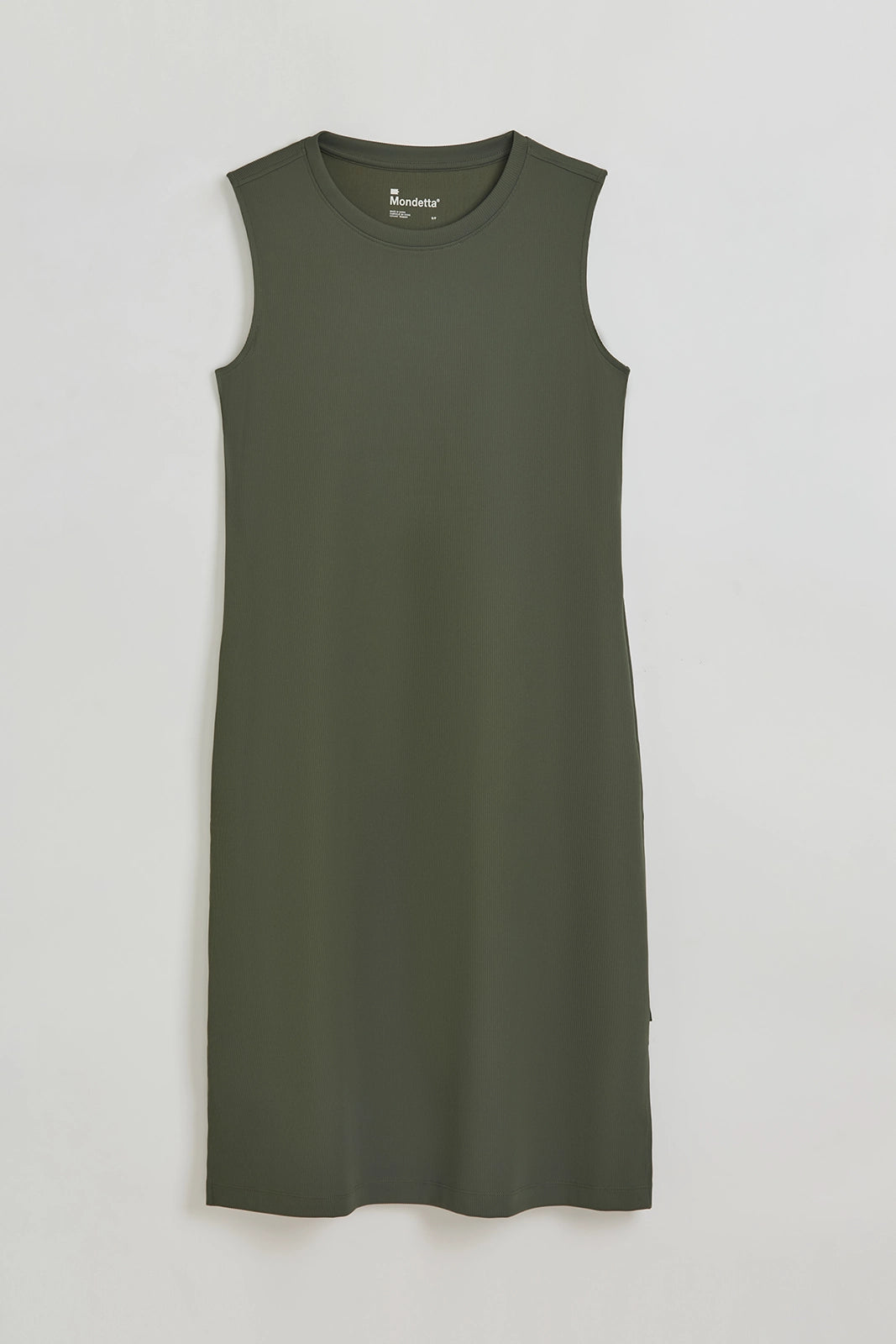 The Soft Luxe Rib Everyday Dress - Thyme Green