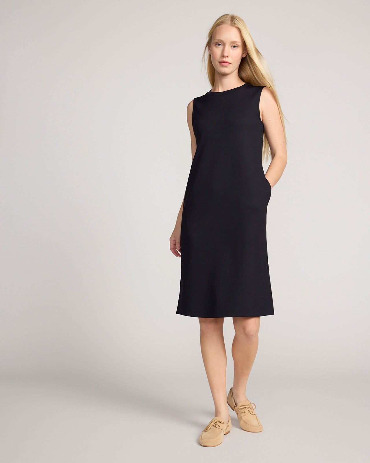The Soft Luxe Rib Everyday Dress - Black