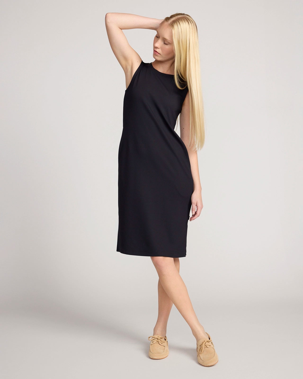 The Soft Luxe Rib Everyday Dress - Black