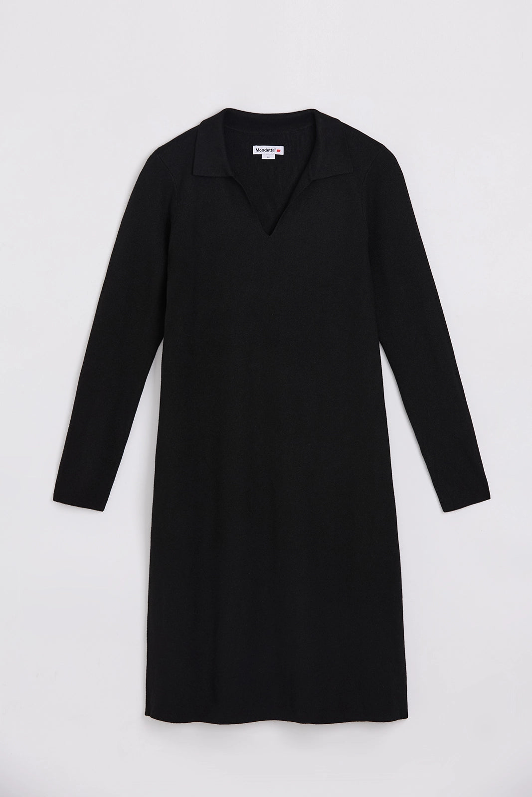 The Soft Luxe Johnny Collar Dress - Black