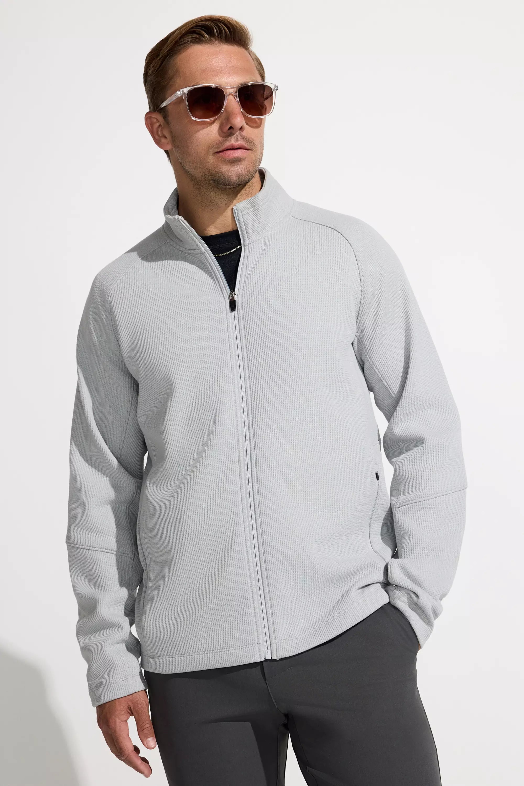 Men’s Rover Waffle Bonded Jacket - Grey