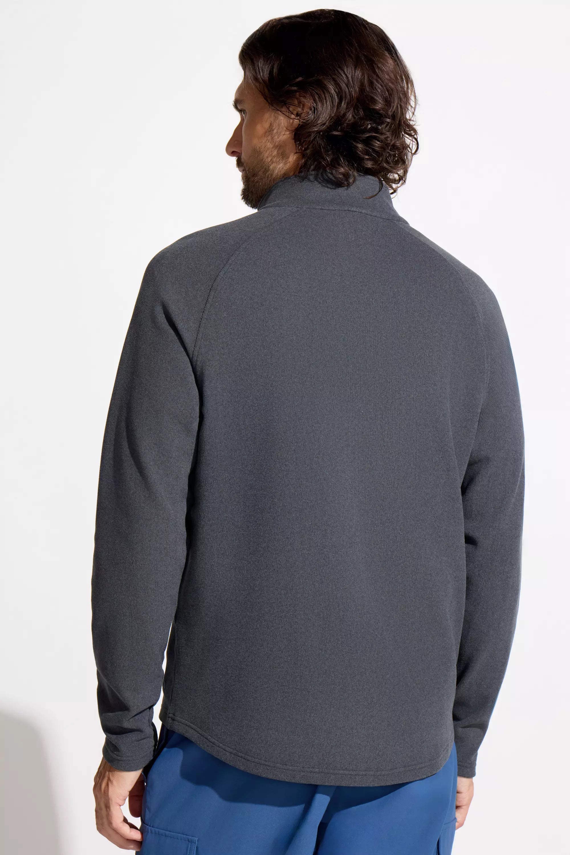 Men's Knit 1/4 Zip Pullover - Black