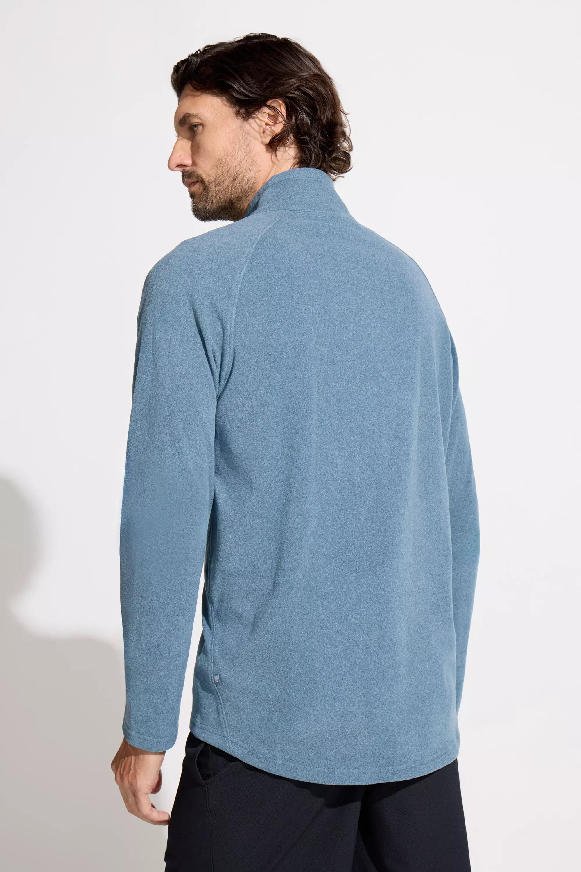 Men's Knit 1/4 Zip Pullover - Indian Teal