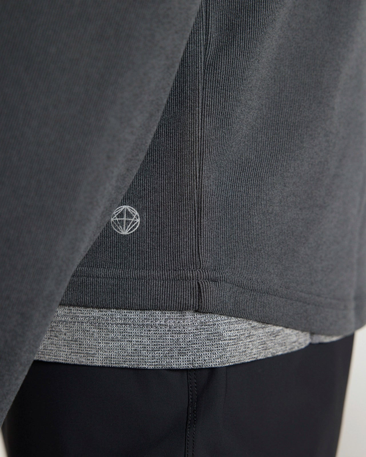 The Soft Luxe GRS Certified Recycled Poly Velour 1/4 Zip - Black Beauty