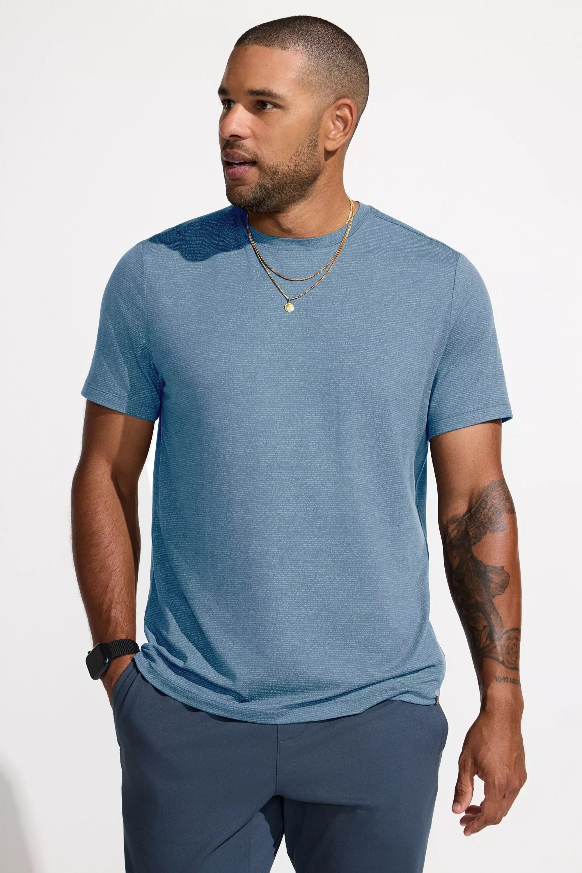 Men’s Elevate Tee - Light Blue