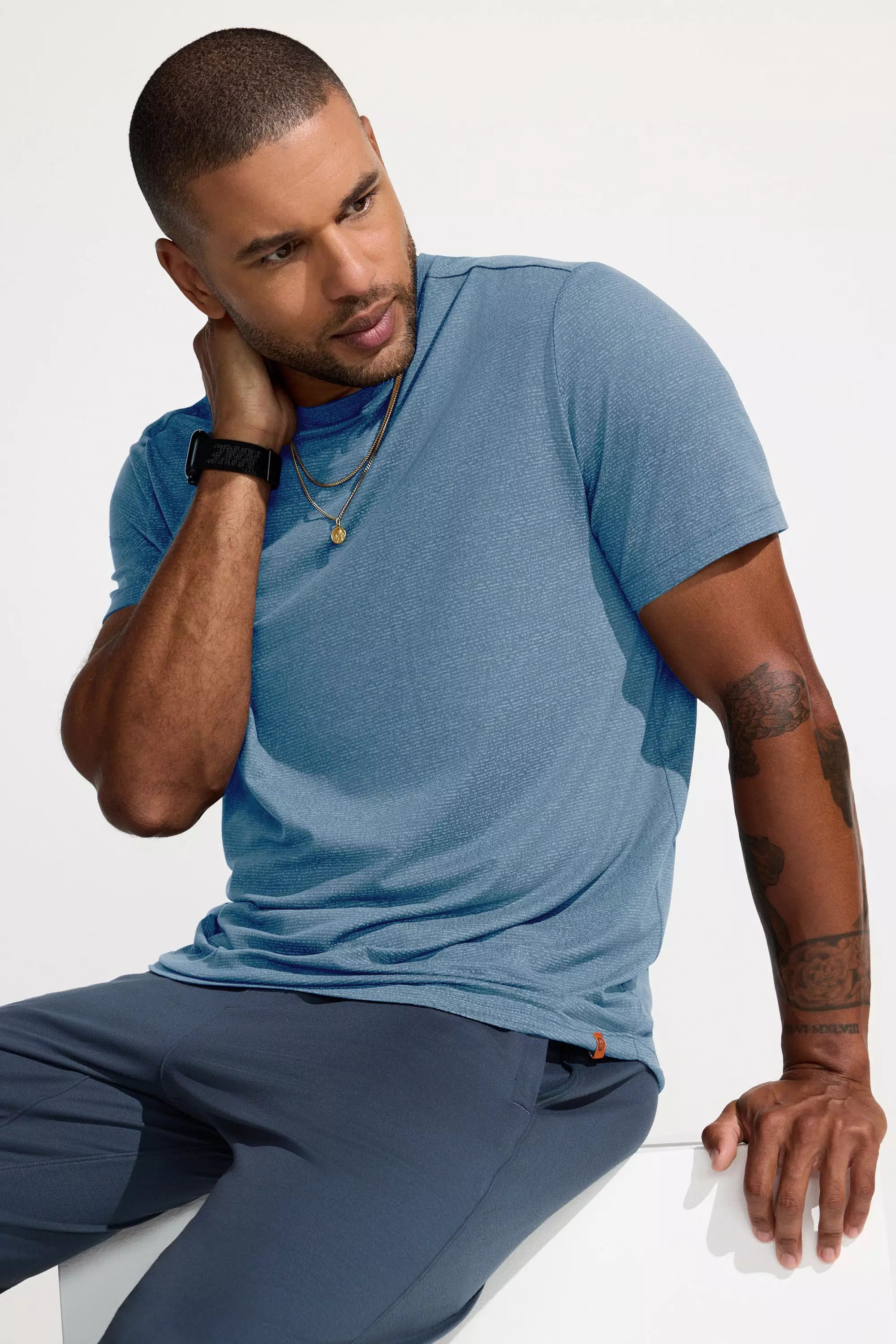Men’s Elevate Tee - Light Blue