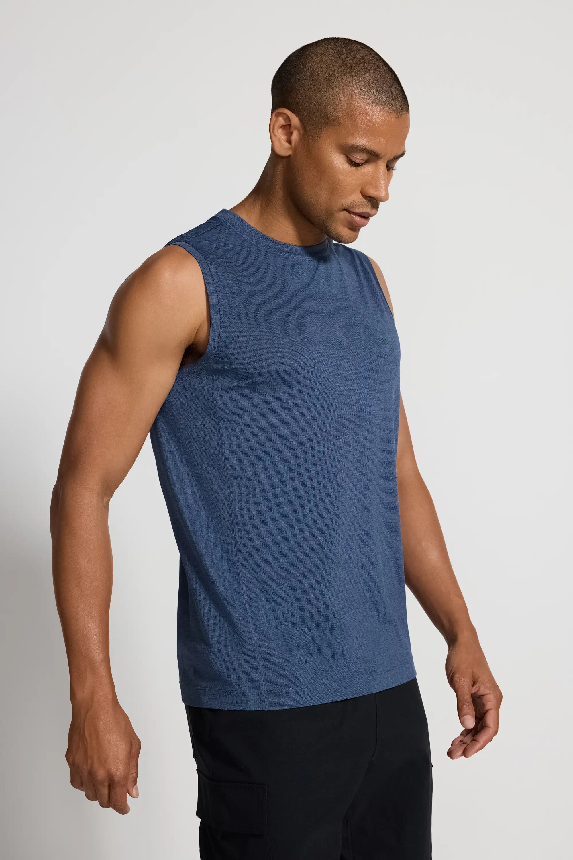 Men's Active Crew Neck Tank - Navy
