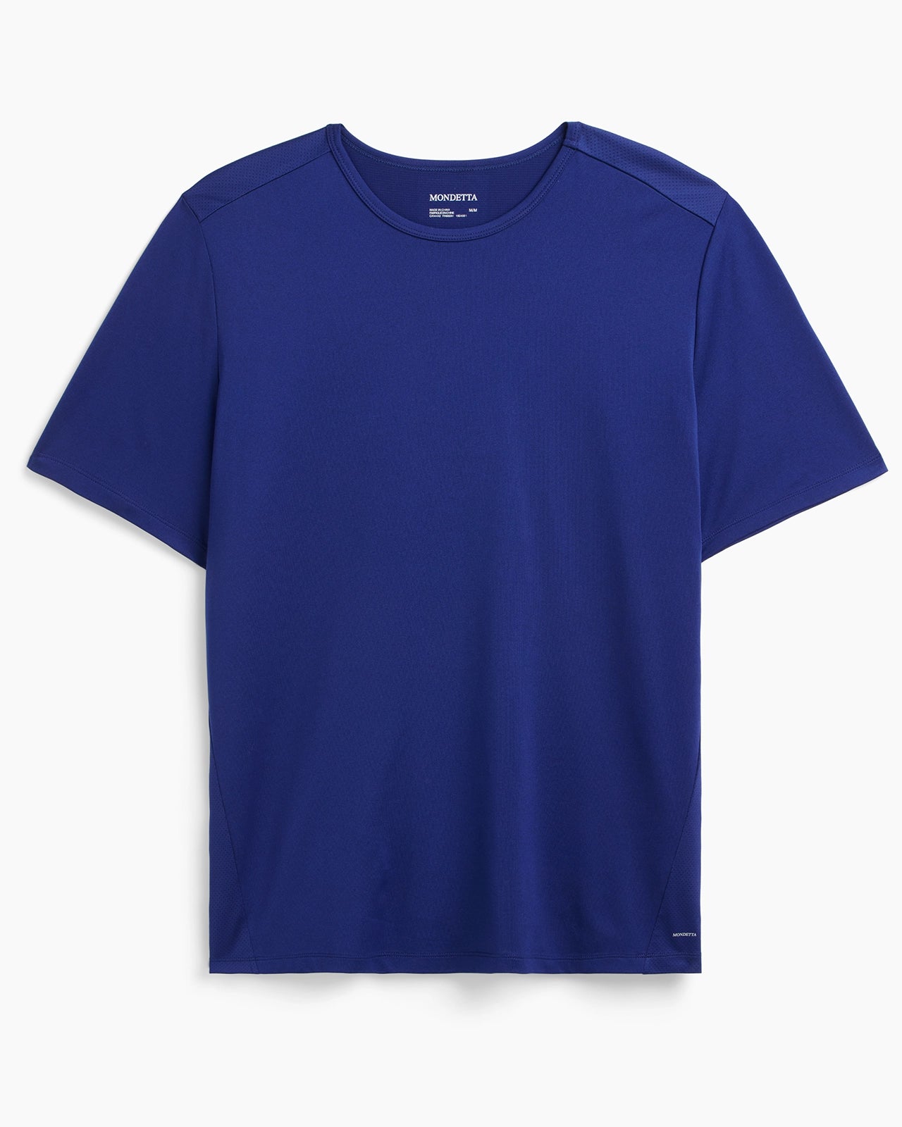 The Active Stretch GRS Certified Recycled Poly Mesh-Back Tee - Navy