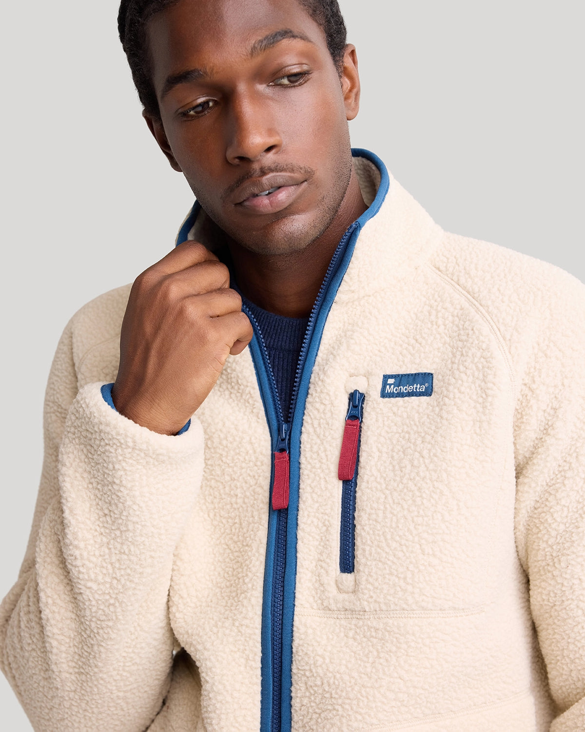 The Berber Soft Luxe Zip Jacket - Abbey Stone