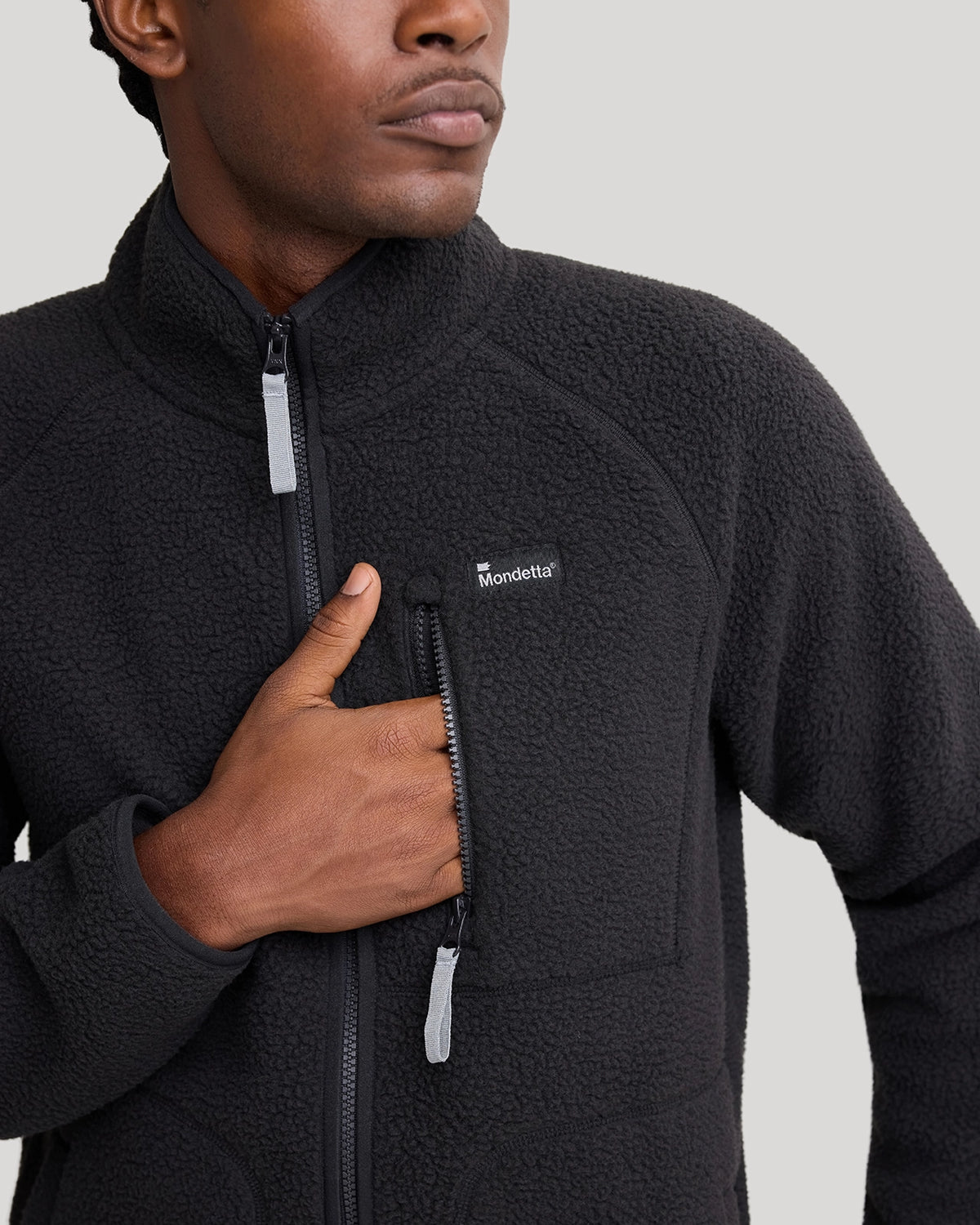 The Berber Soft Luxe Zip Jacket - Moonless Night