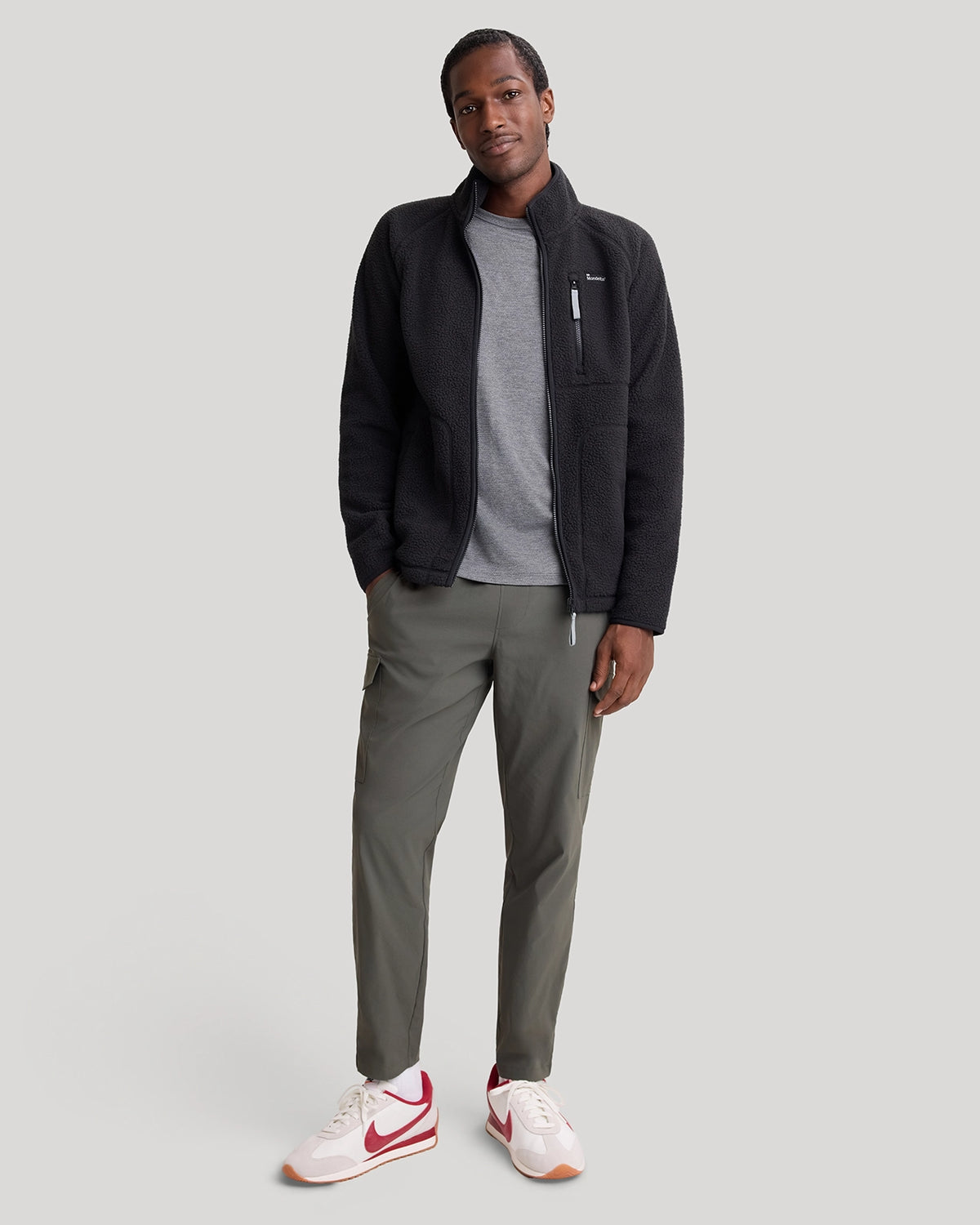 The Berber Soft Luxe Zip Jacket - Moonless Night