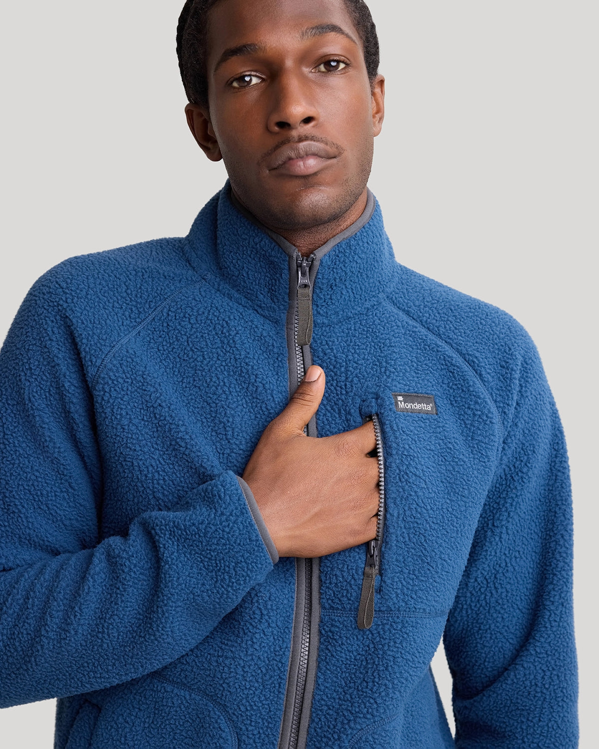 The Berber Soft Luxe Zip Jacket - Moonlit Ocean Navy