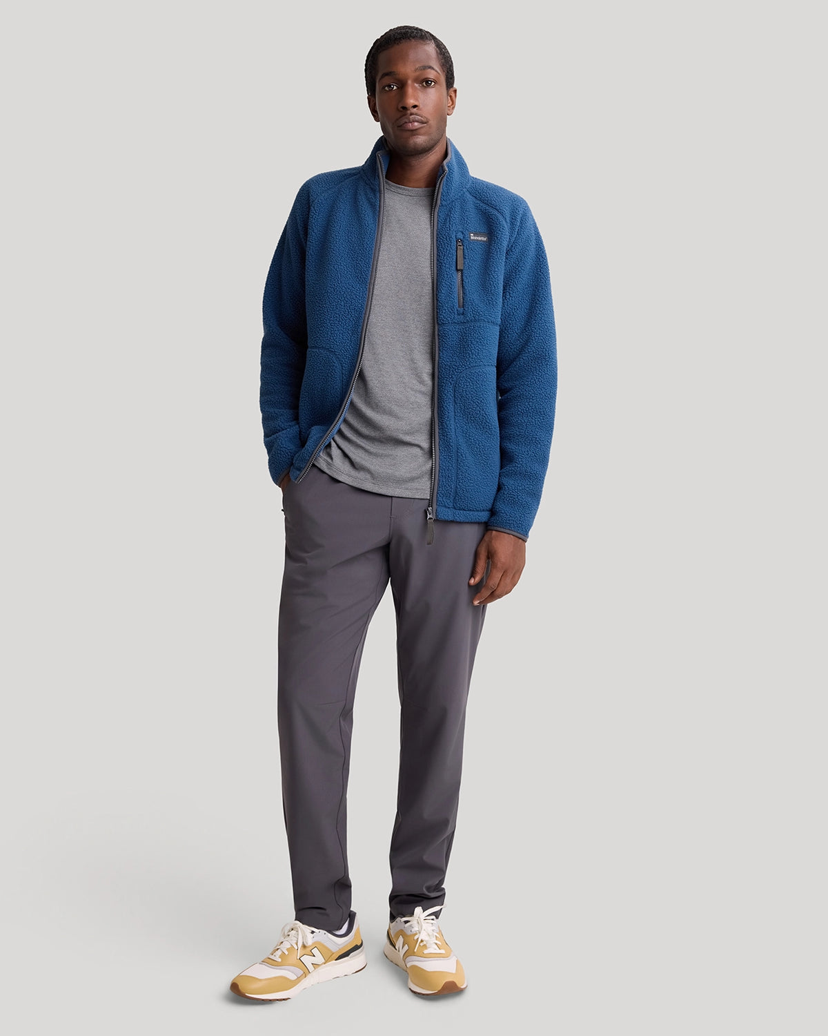 The Berber Soft Luxe Zip Jacket - Moonlit Ocean Navy