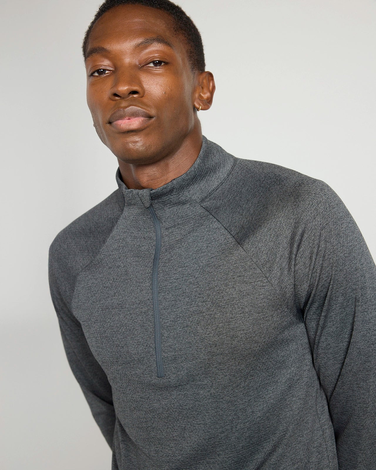 The Active Stretch GRS Certified Recycled Poly Melange 1/4 Zip