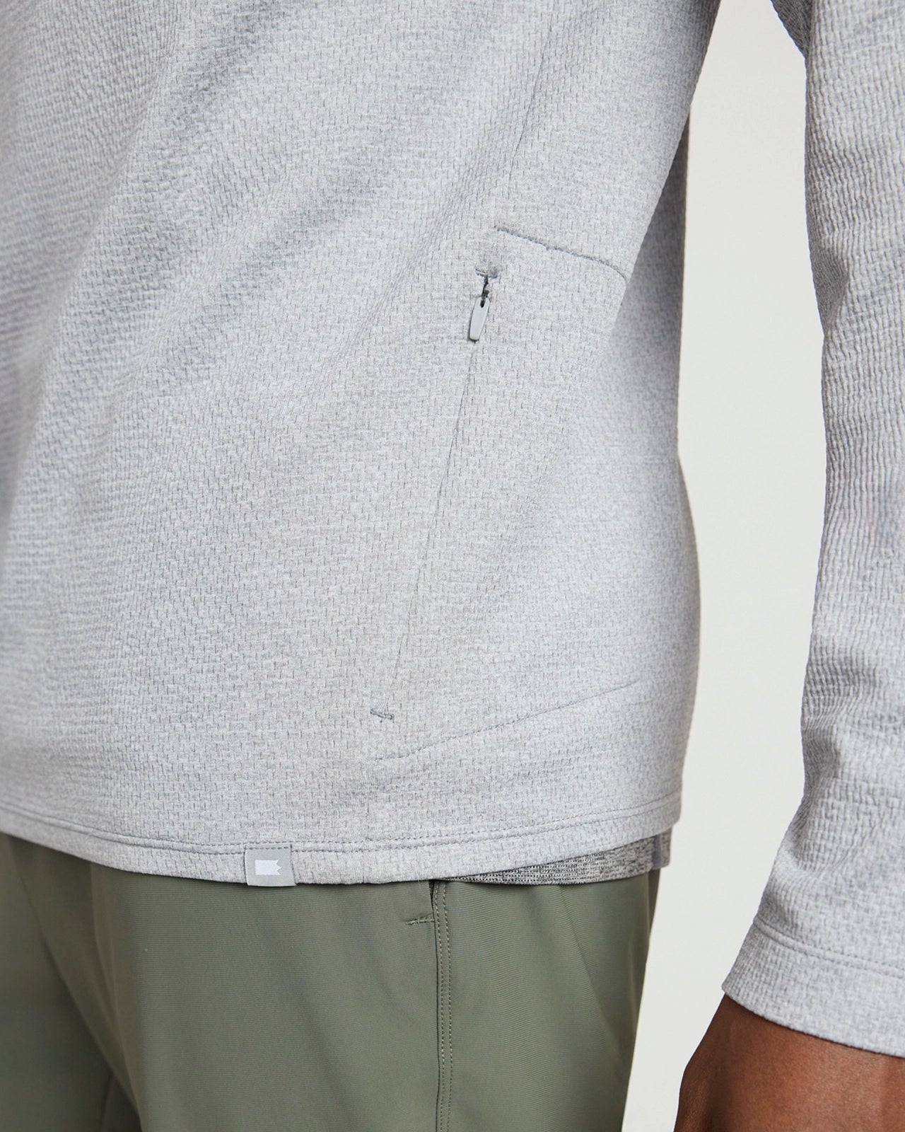 The Active Stretch GRS Certified Recycled Poly Melange 1/4 Zip