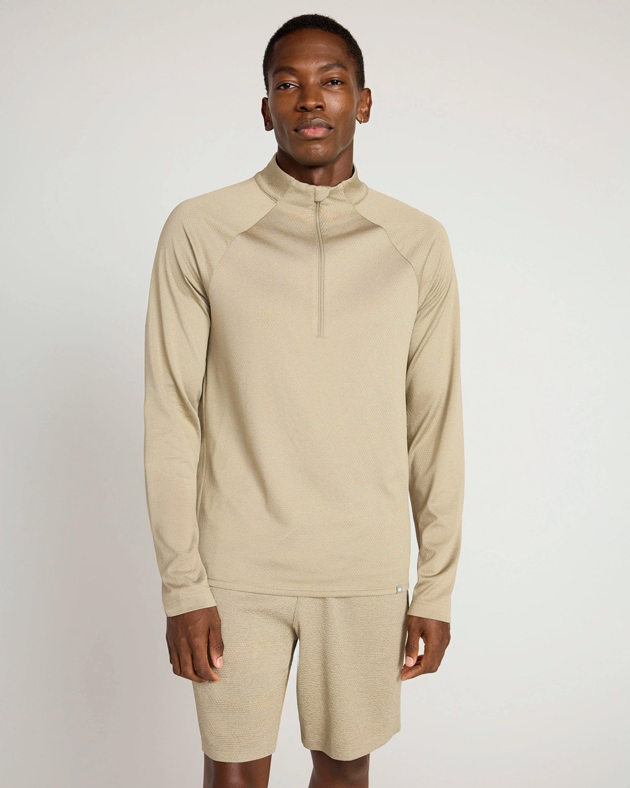 The Active Stretch GRS Certified Recycled Poly Melange 1/4 Zip