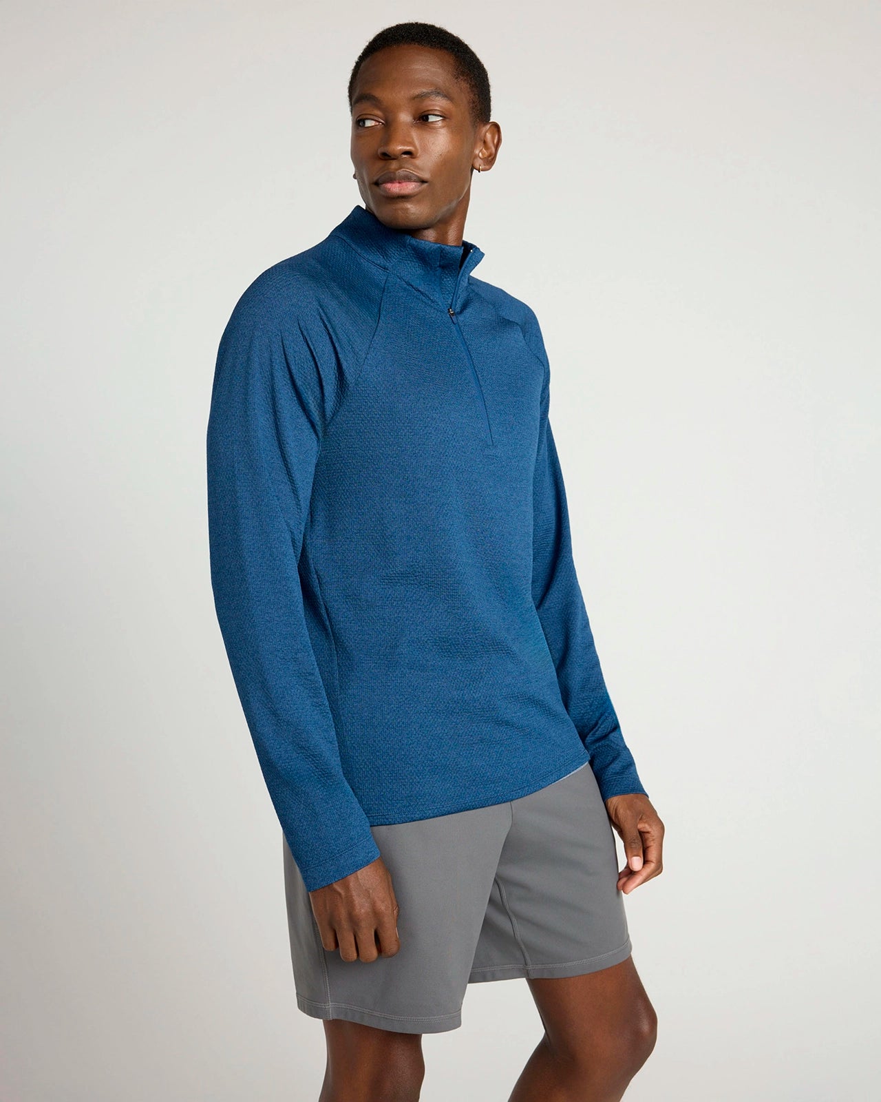 The Active Stretch GRS Certified Recycled Poly Melange 1/4 Zip