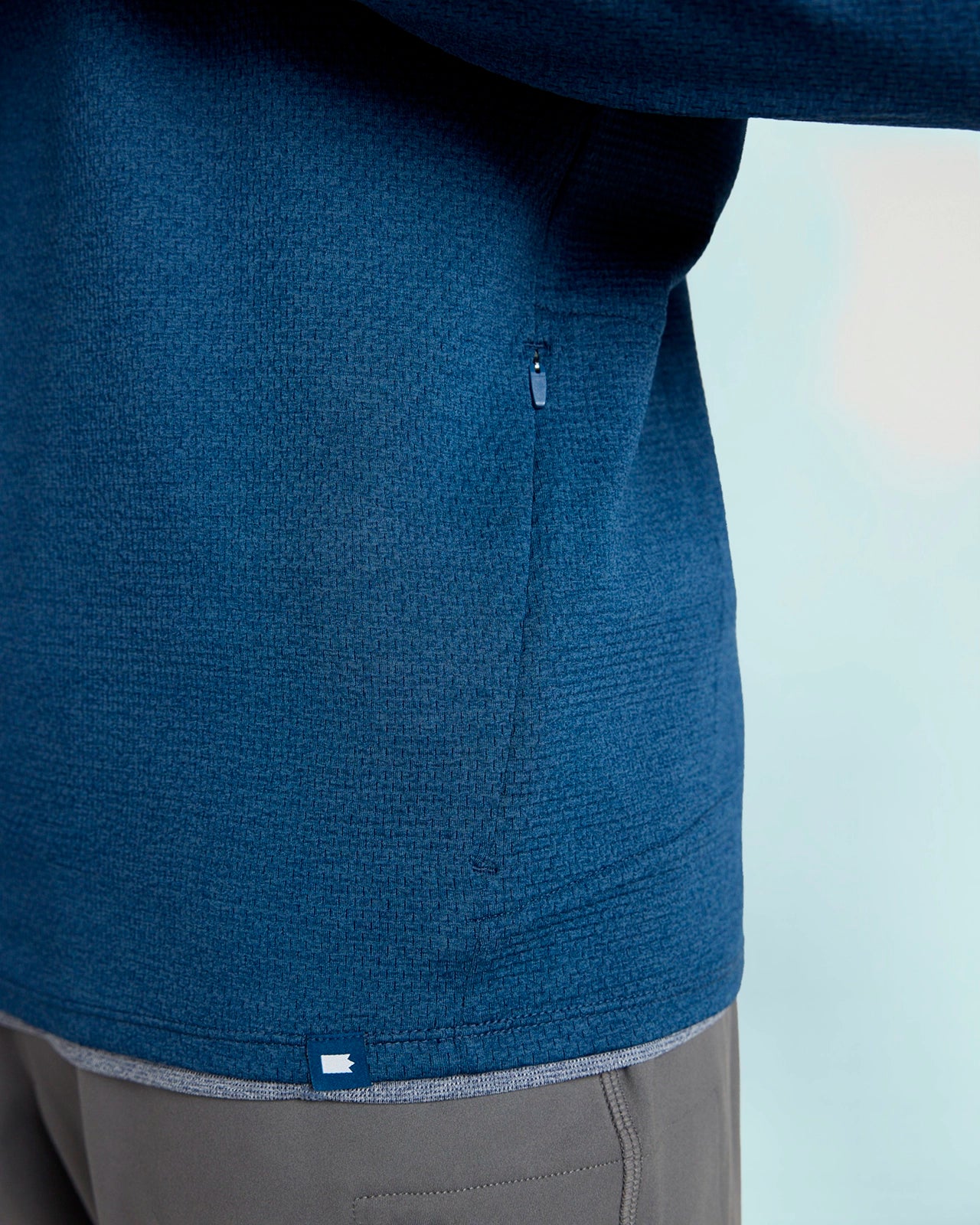 The Active Stretch GRS Certified Recycled Poly Melange 1/4 Zip