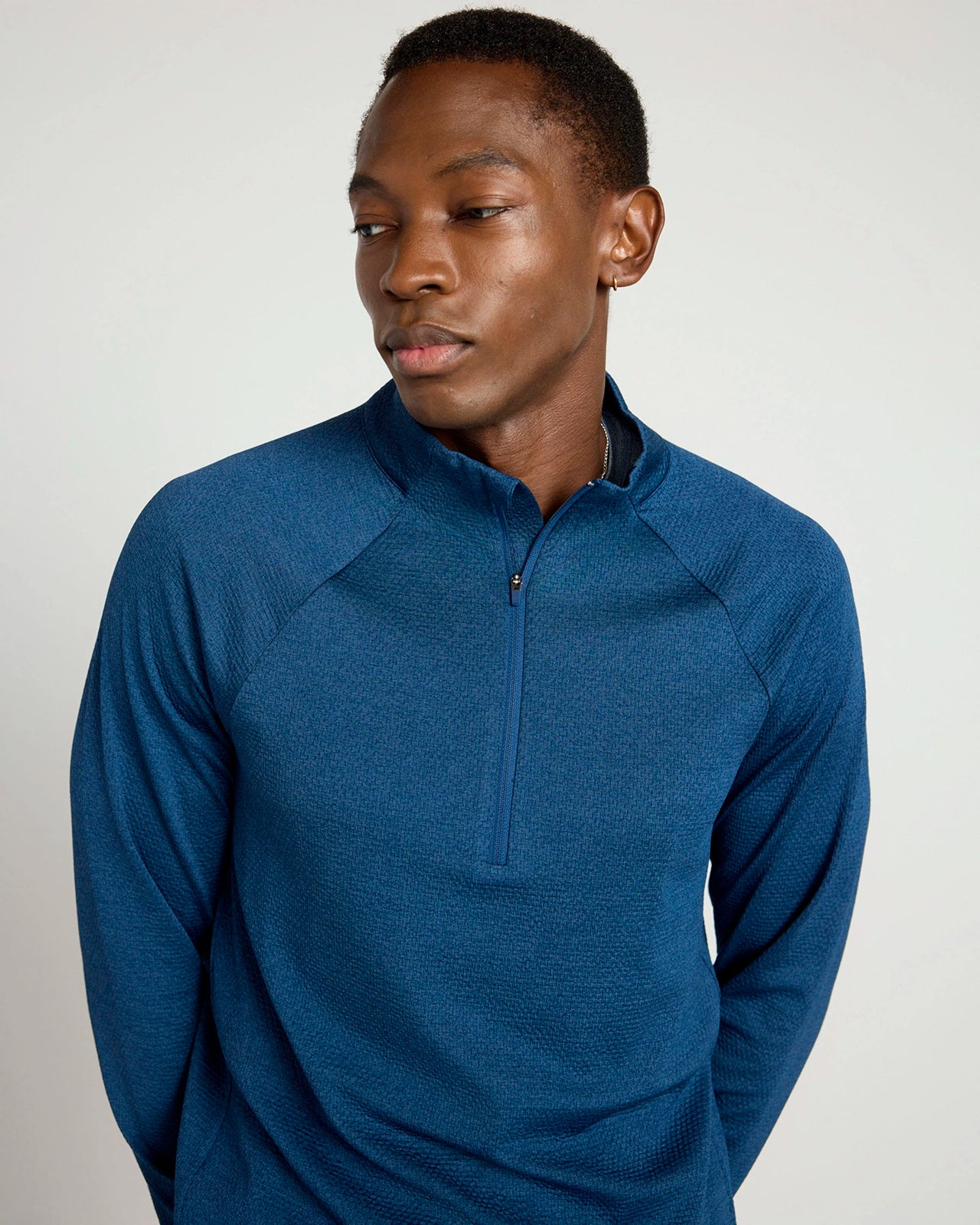 The Active Stretch GRS Certified Recycled Poly Melange 1/4 Zip