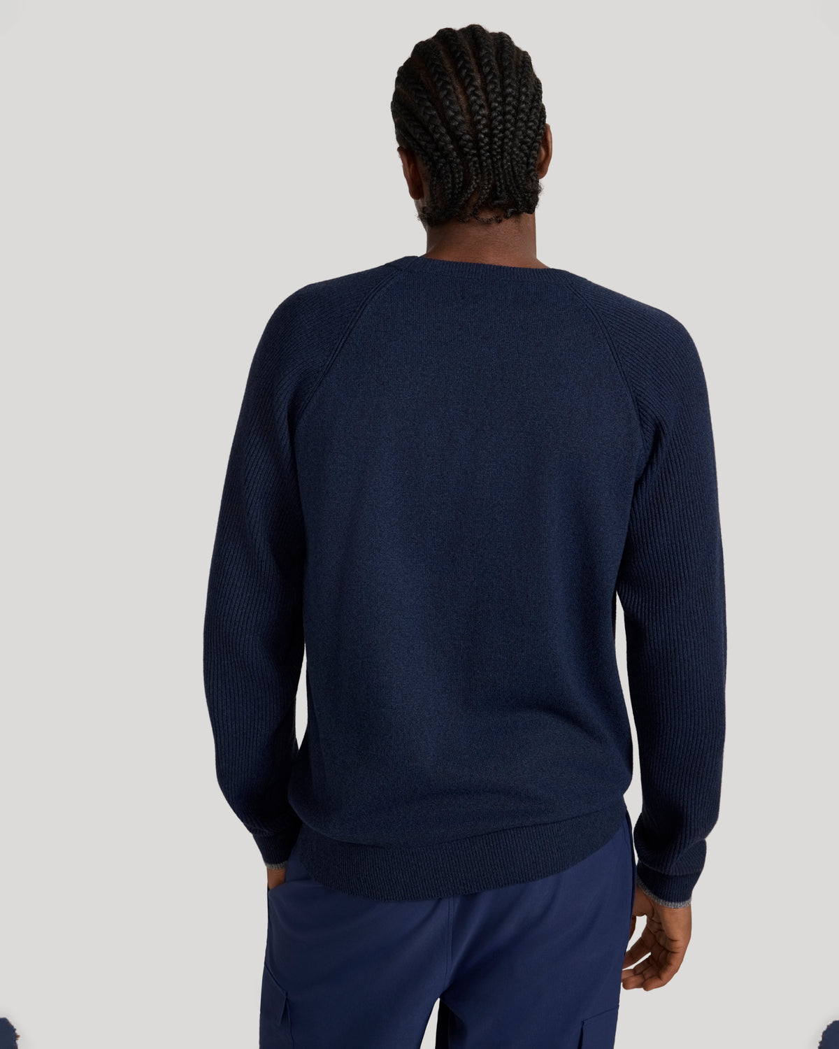 The Soft Luxe Tech Crewneck Sweater - Navy