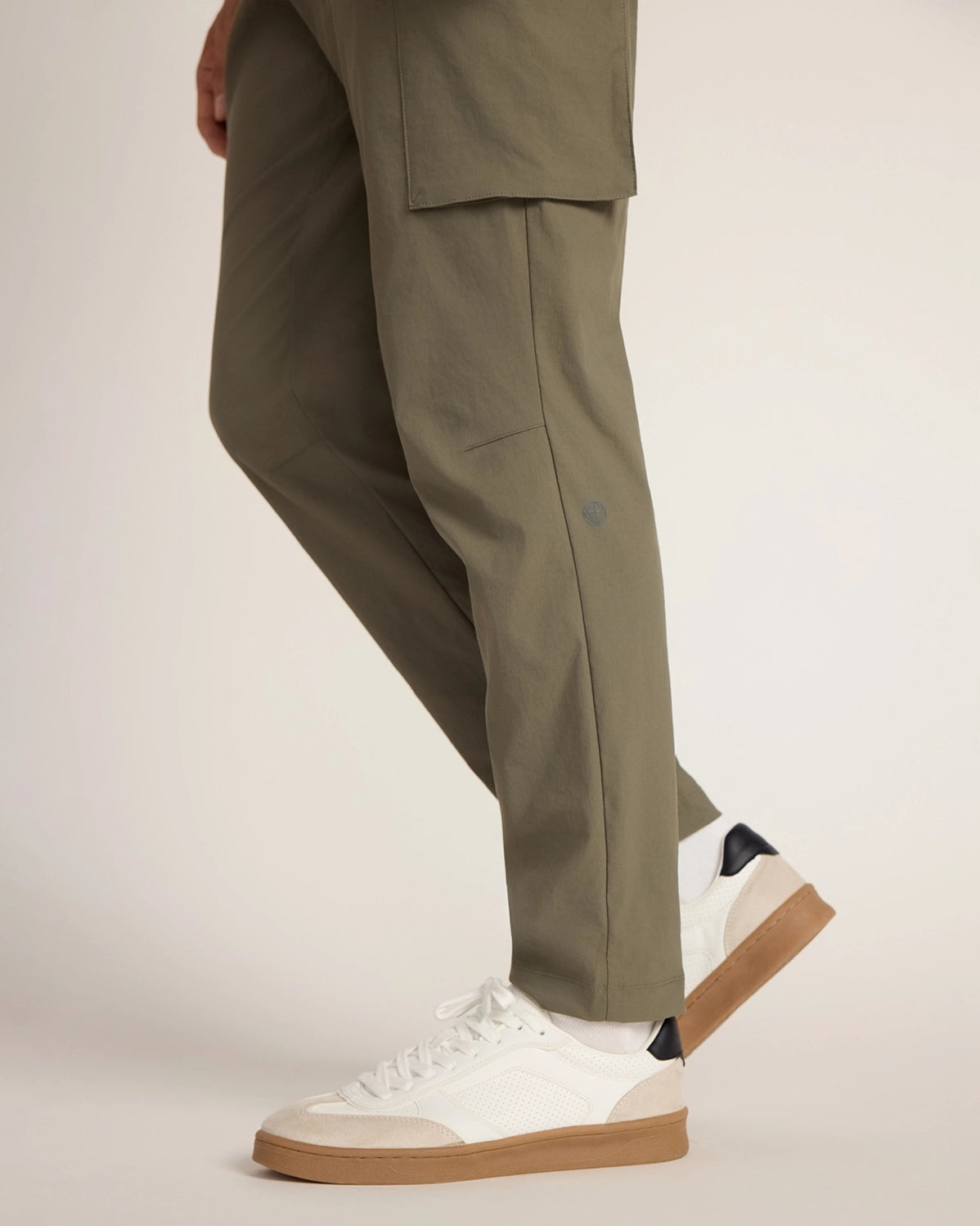 The Soft Stretch GRS Certified Recycled Nylon Cargo Pants - Tea Leaf