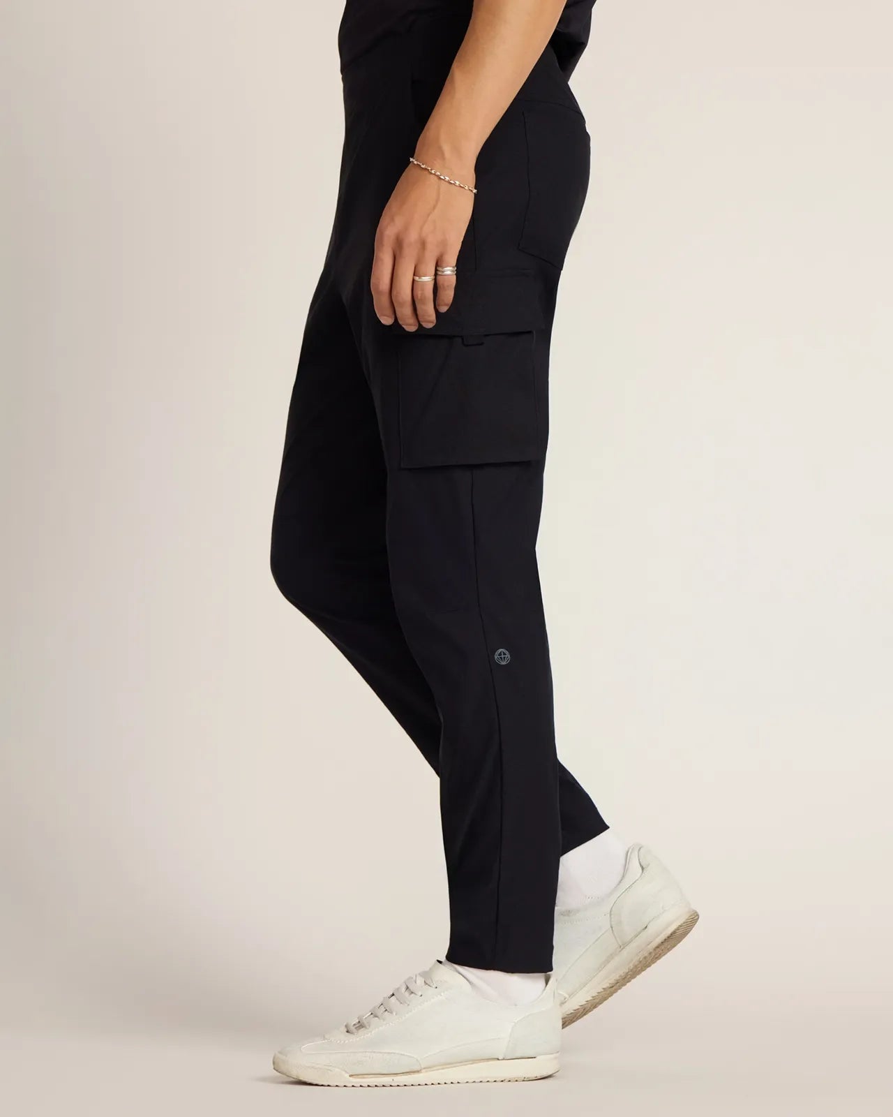 The Stretch GRS Certified Recycled Nylon Cargo Pant - Black
