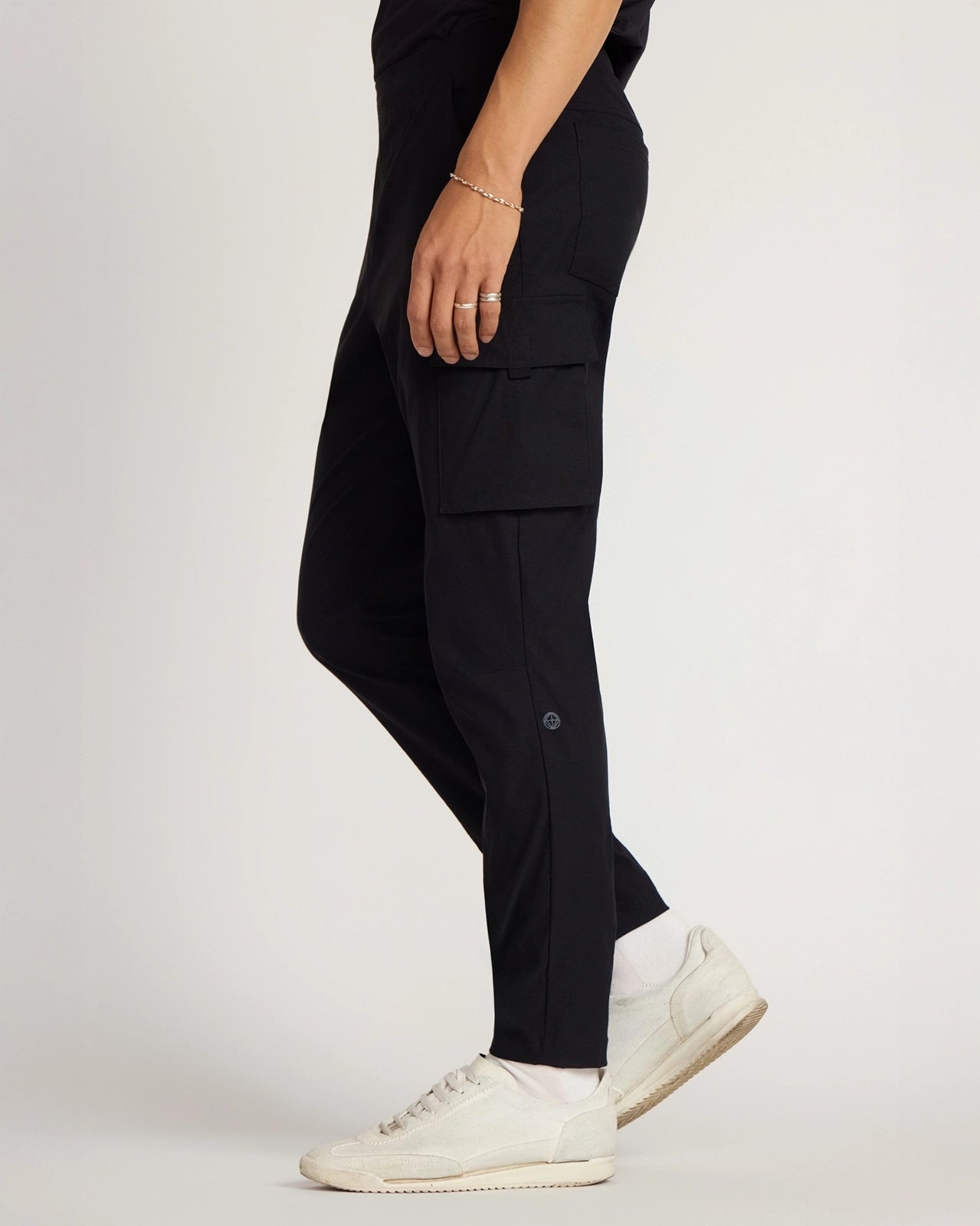 The Stretch GRS Certified Recycled Nylon Cargo Pant - Black
