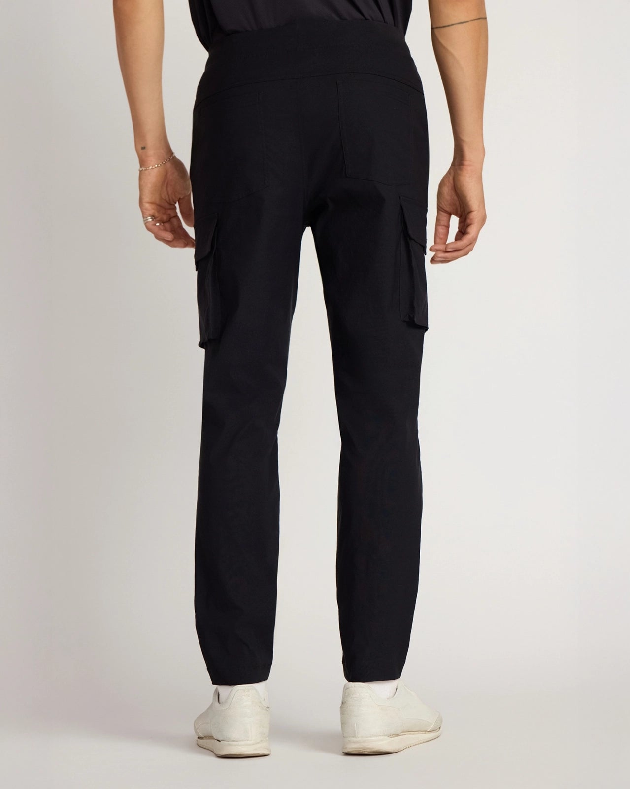 The Stretch GRS Certified Recycled Nylon Cargo Pant - Black