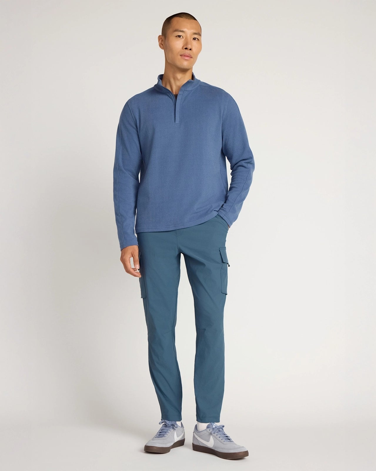 The Stretch GRS Certified Recycled Nylon Cargo Pant - Blue