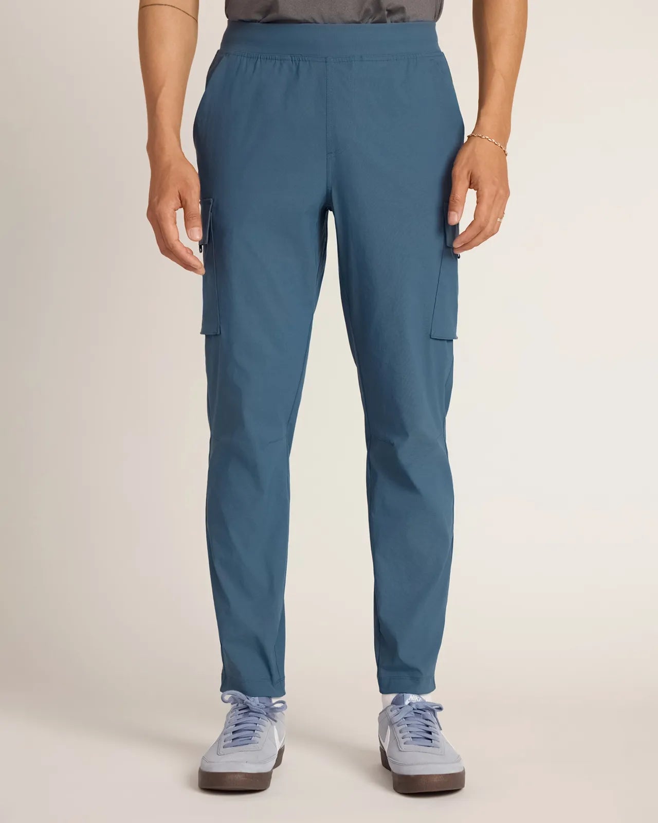 The Stretch GRS Certified Recycled Nylon Cargo Pant - Blue