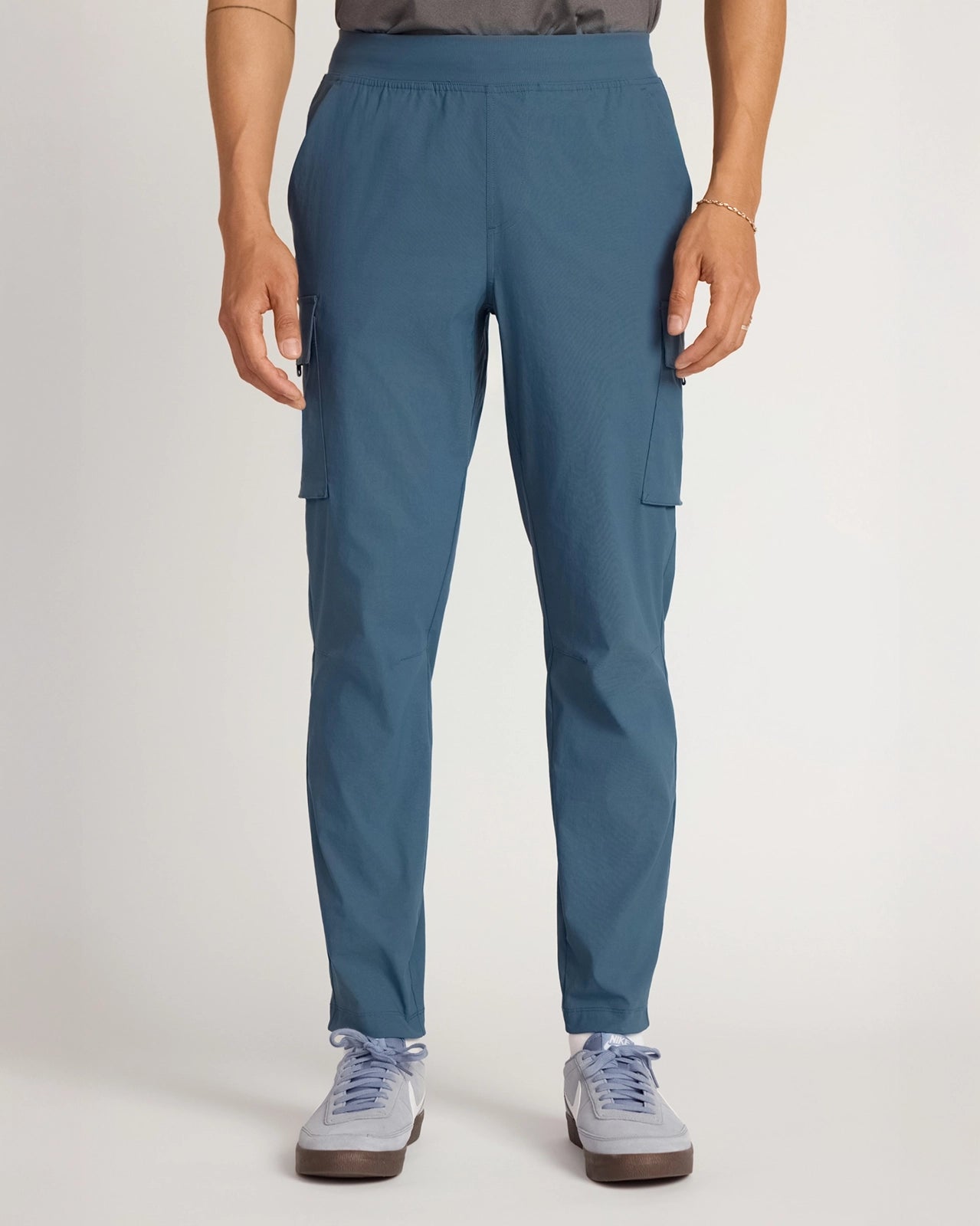 The Stretch GRS Certified Recycled Nylon Cargo Pant - Blue