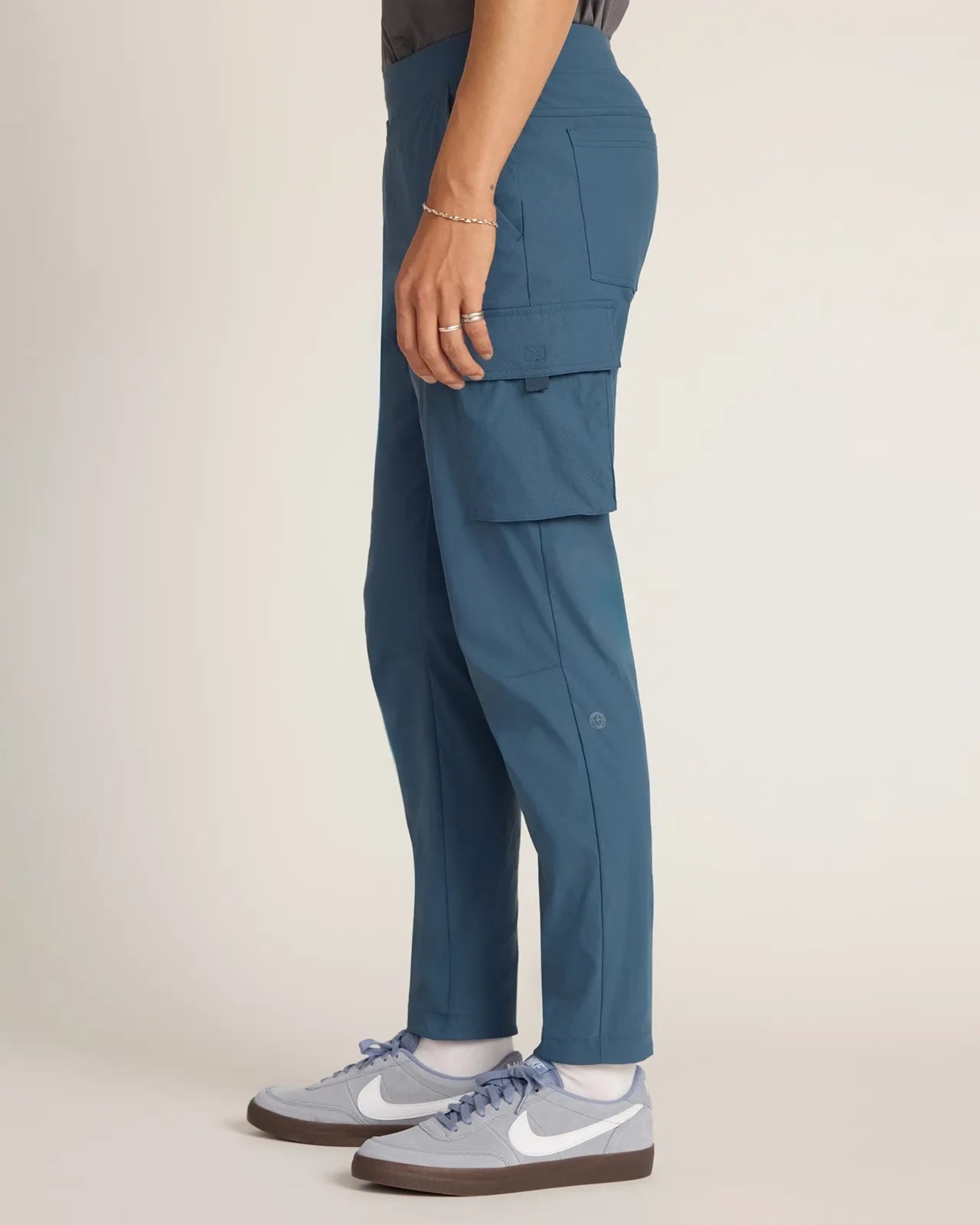 The Stretch GRS Certified Recycled Nylon Cargo Pant - Blue