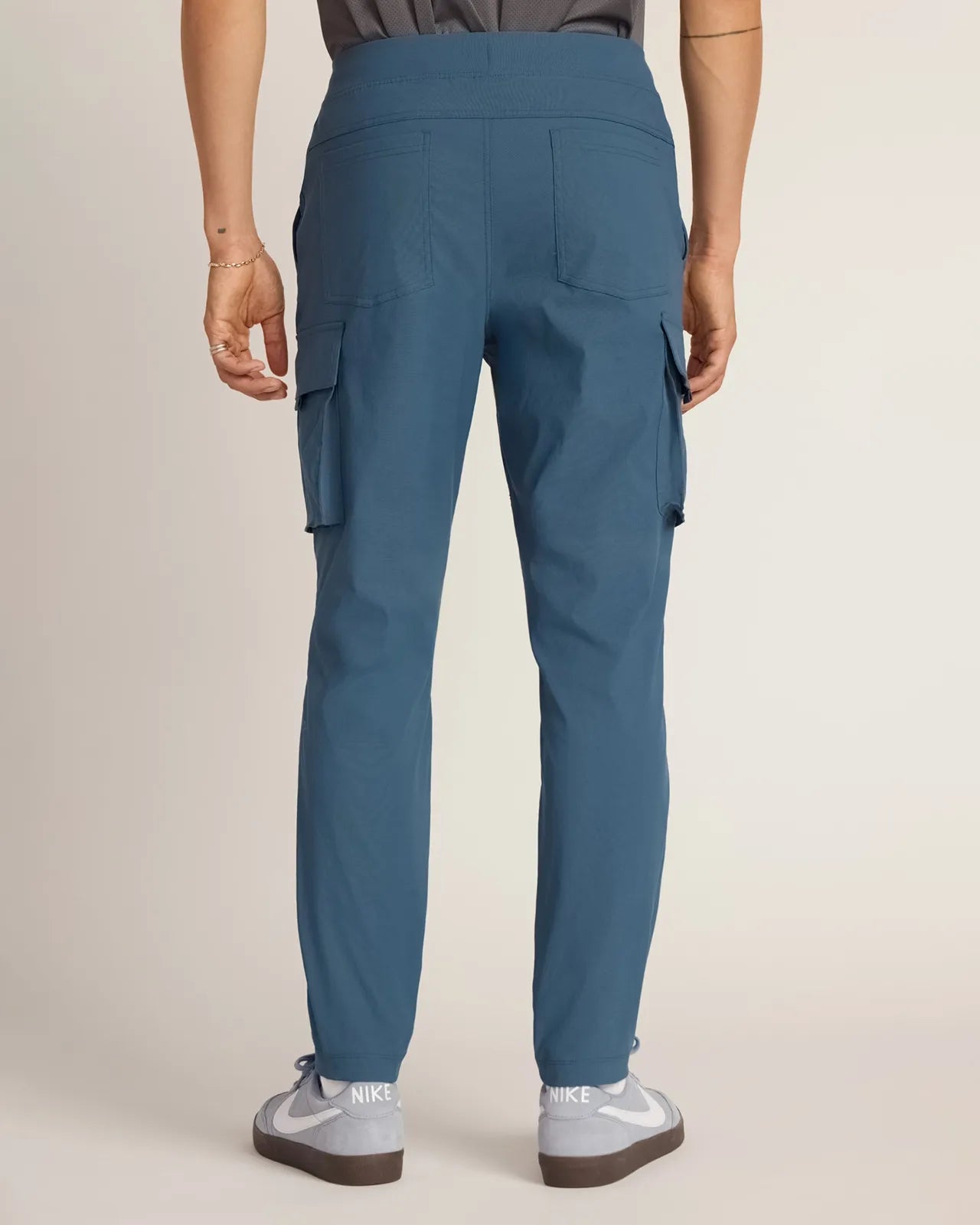 The Stretch GRS Certified Recycled Nylon Cargo Pant - Blue