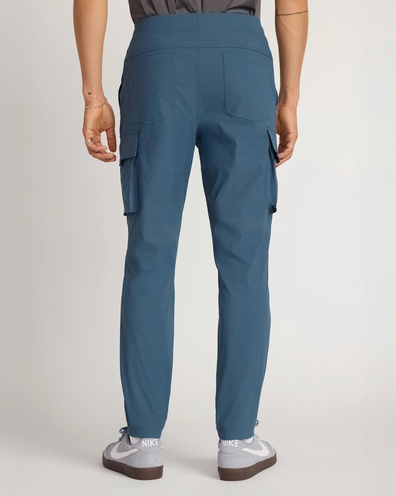 The Stretch GRS Certified Recycled Nylon Cargo Pant - Blue