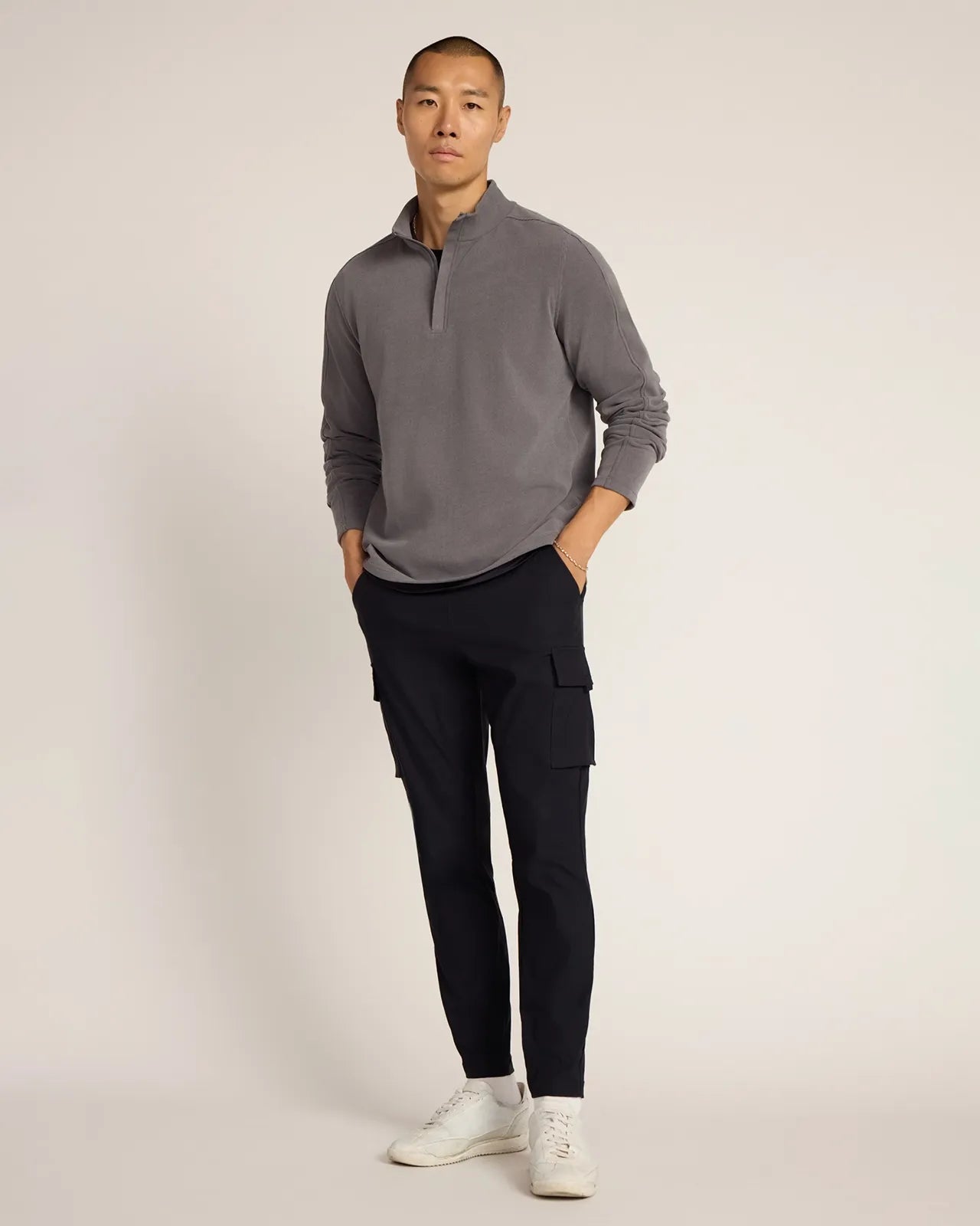 The Active Stretch GRS Certified Recycled Nylon Jogger - Black