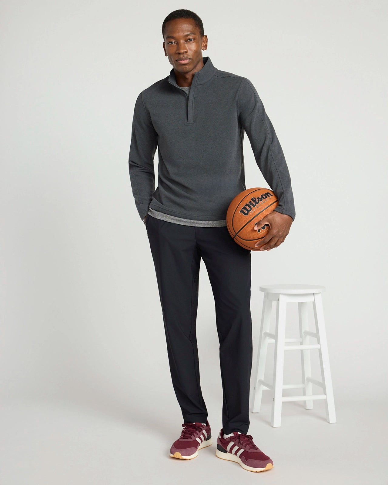 The Active Stretch GRS Certified Recycled Nylon Jogger - Black