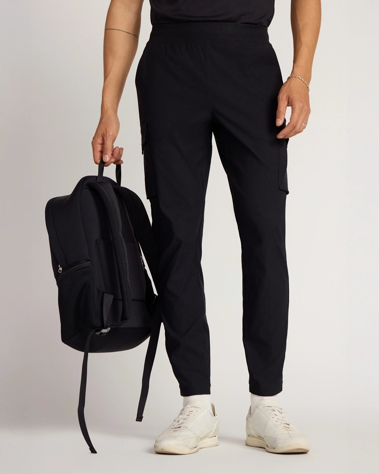 The Active Stretch GRS Certified Recycled Nylon Jogger - Black